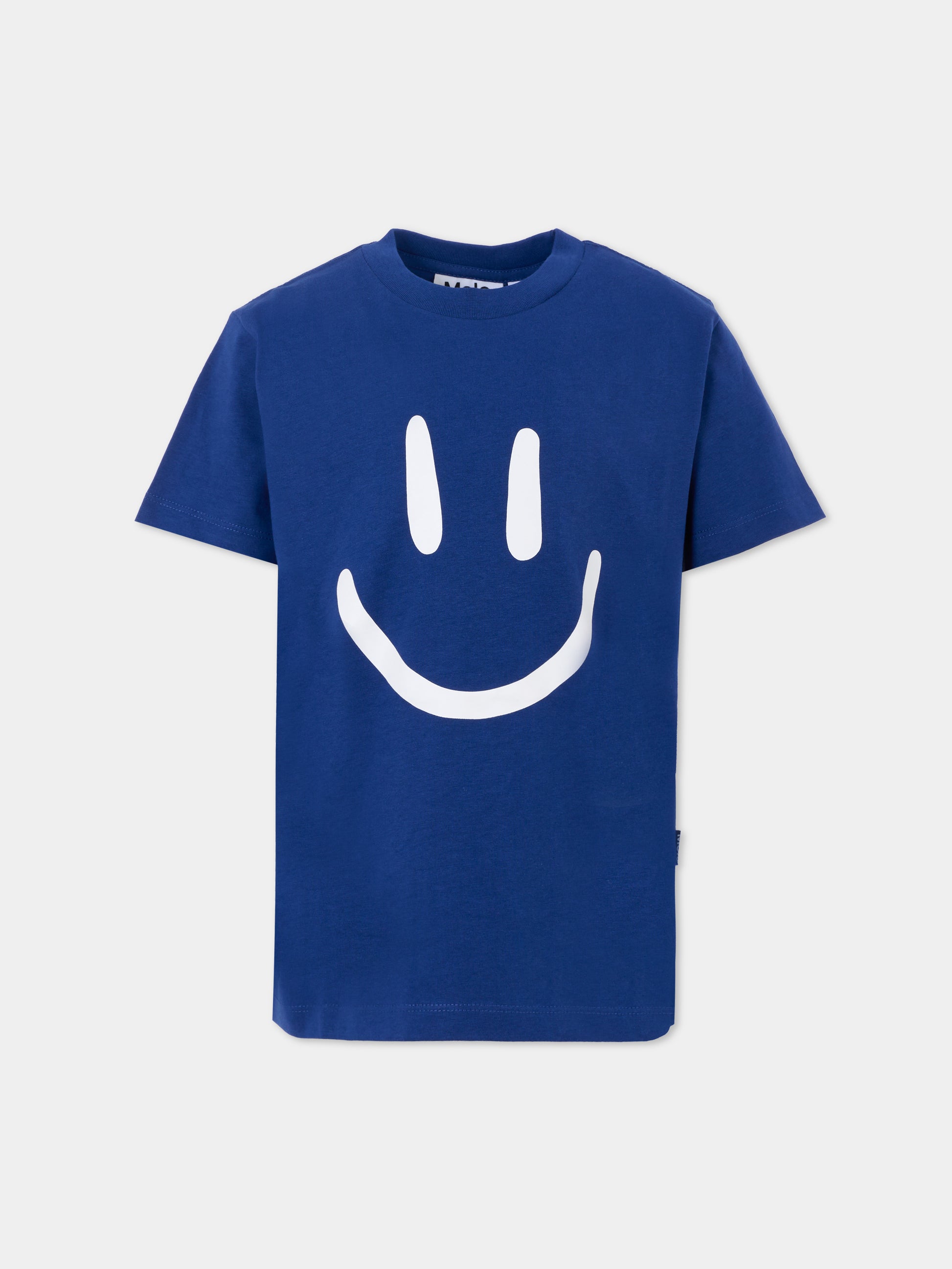 T-shirt Roxo blu per bambini con smile,Molo,6W25A201 5527