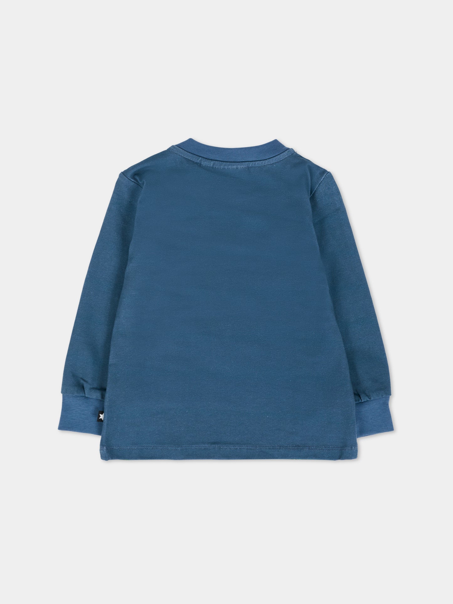 T-shirt Eloy blu per neonato con cani,Molo,6W25A404 9679