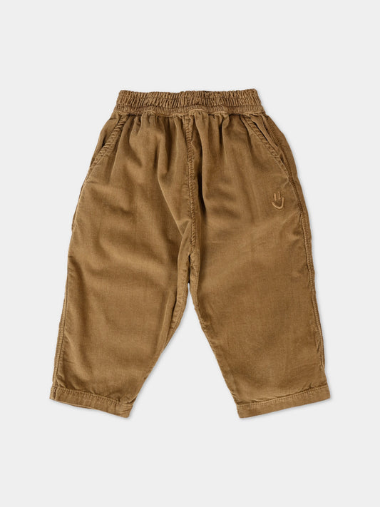 Pantaloni Sois marroni per neonati con smile,Molo,6W25I107 5519