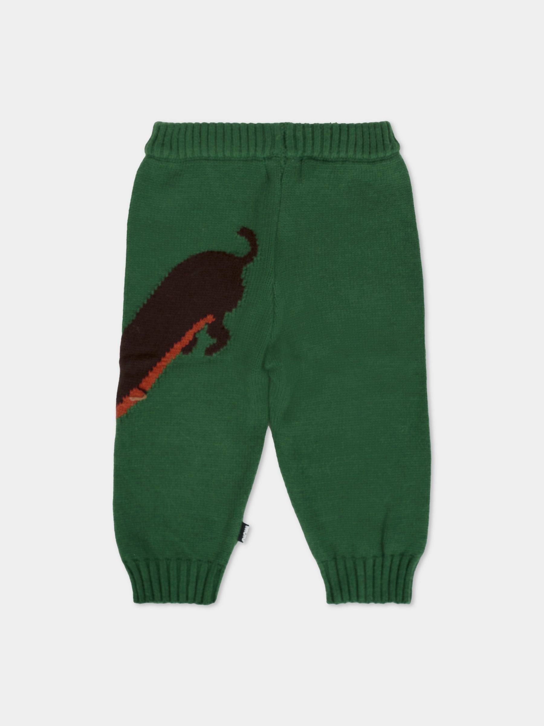 Pantaloni Sol verdi per neonati con cane,Molo,6W25I206 9666