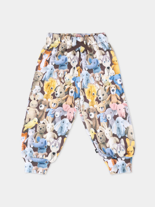 Pantaloni Simeon multicolor per neoanti con peluche,Molo,6W25I209 9423