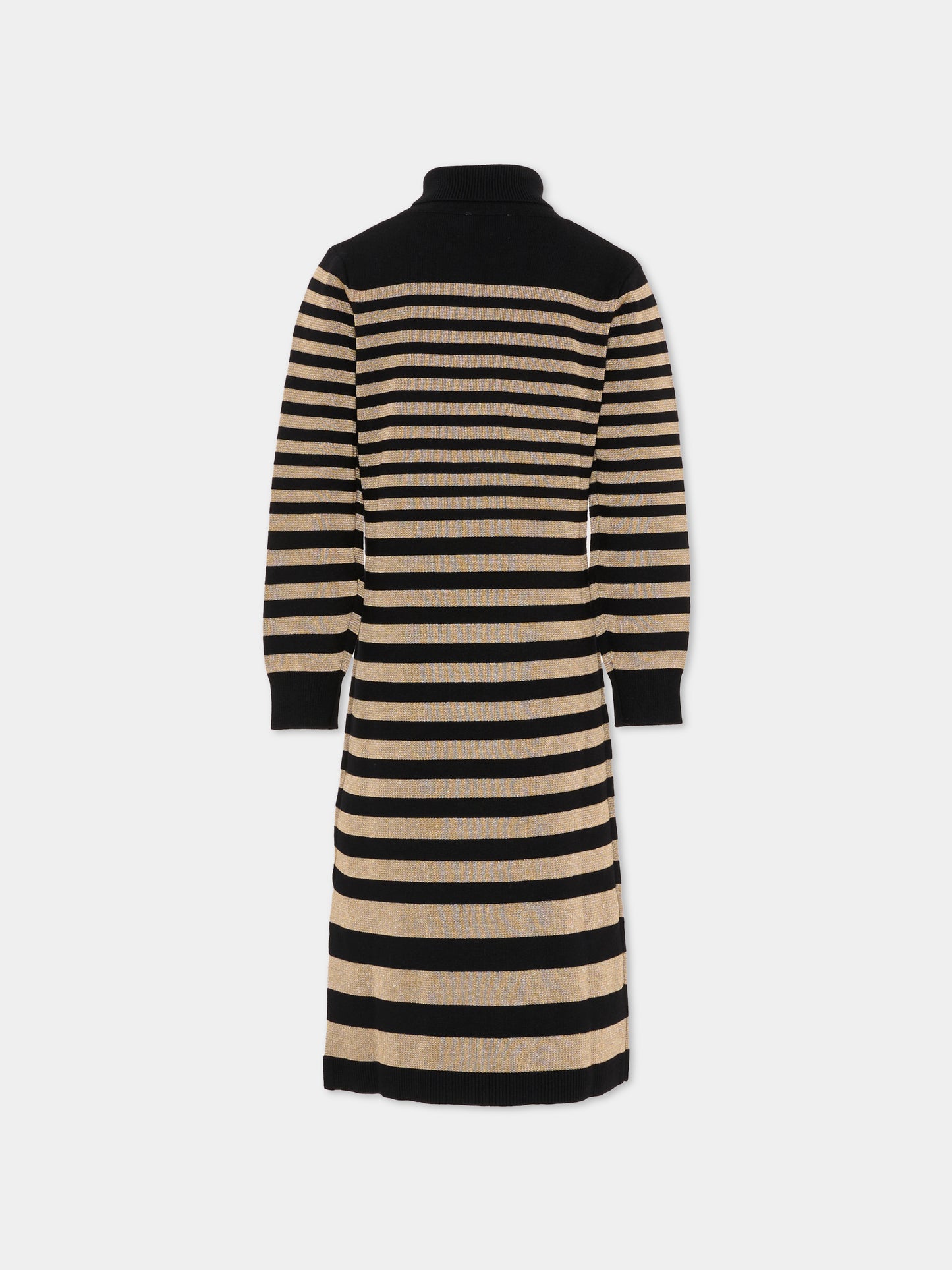 Vestito nero per bambina con logo,Sonia Rykiel Paris,A00322 M22