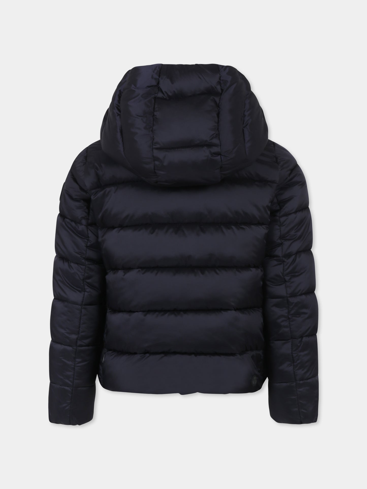 Piumino Bibi nero per bambina con logo,Save The Duck Kids,J31398G JADE19 10000