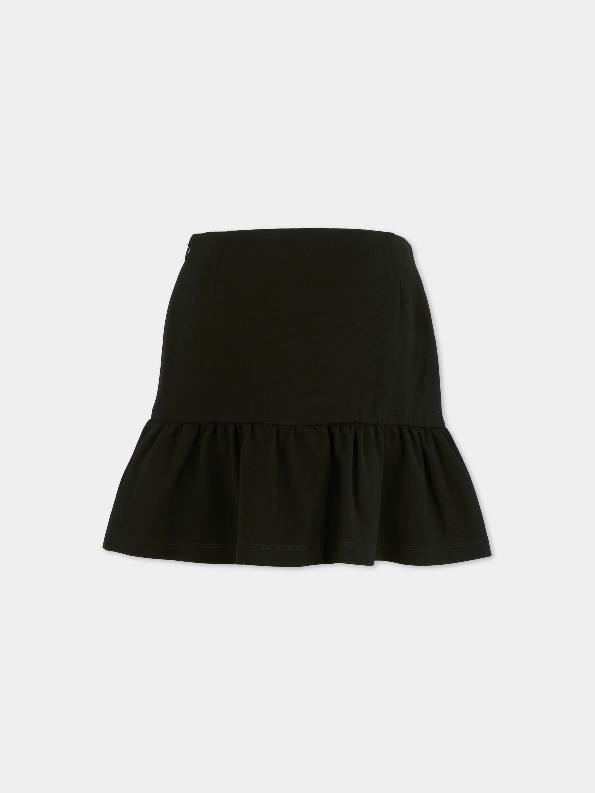 Gonna nera per bambina con Teddy Bear e cuore,Moschino Kids,HDJ03W LJA00 60100