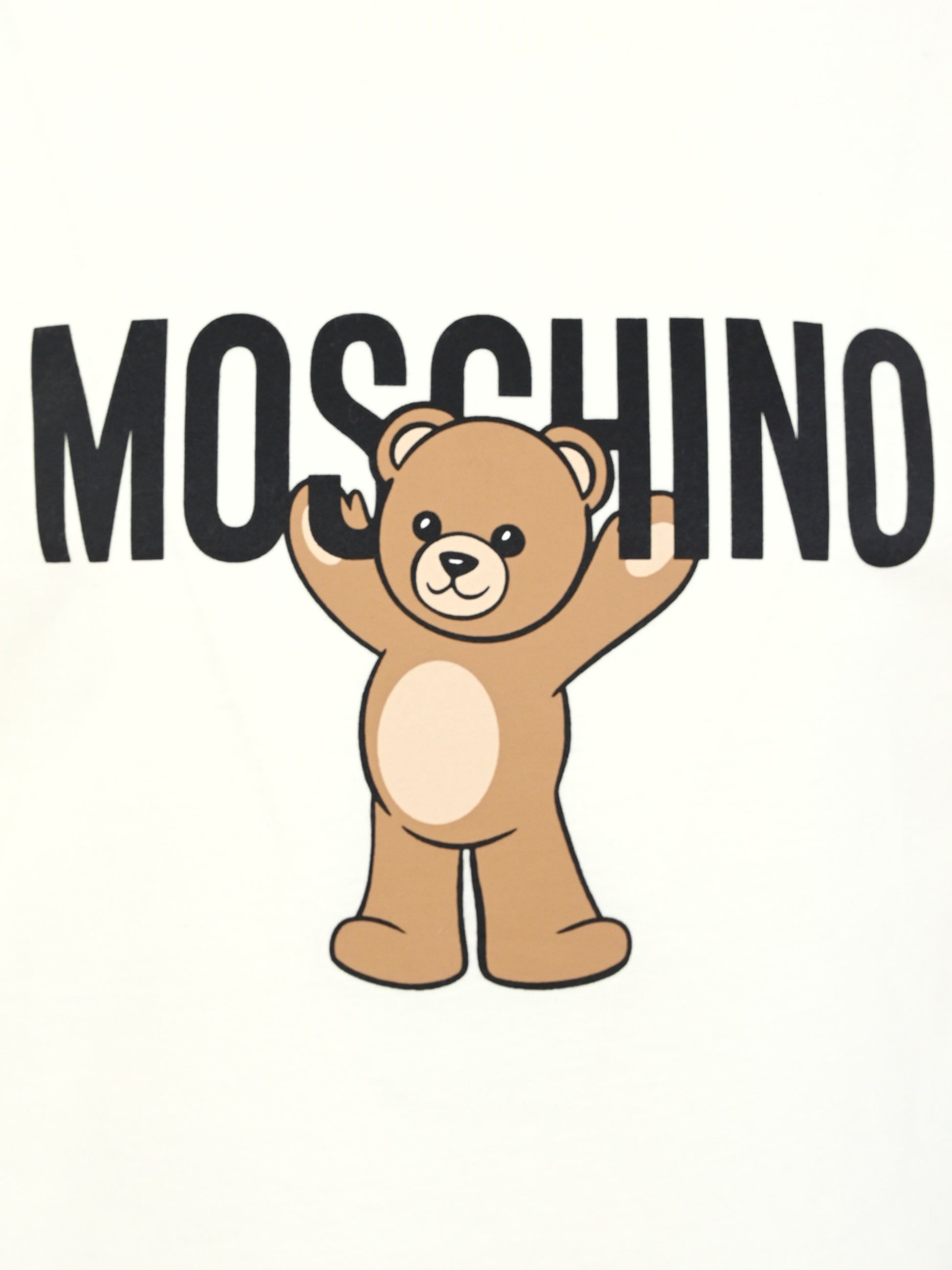 T-shirt avorio per bambini con Teddy Bear,Moschino Kids,HMM05G LAA10 10063