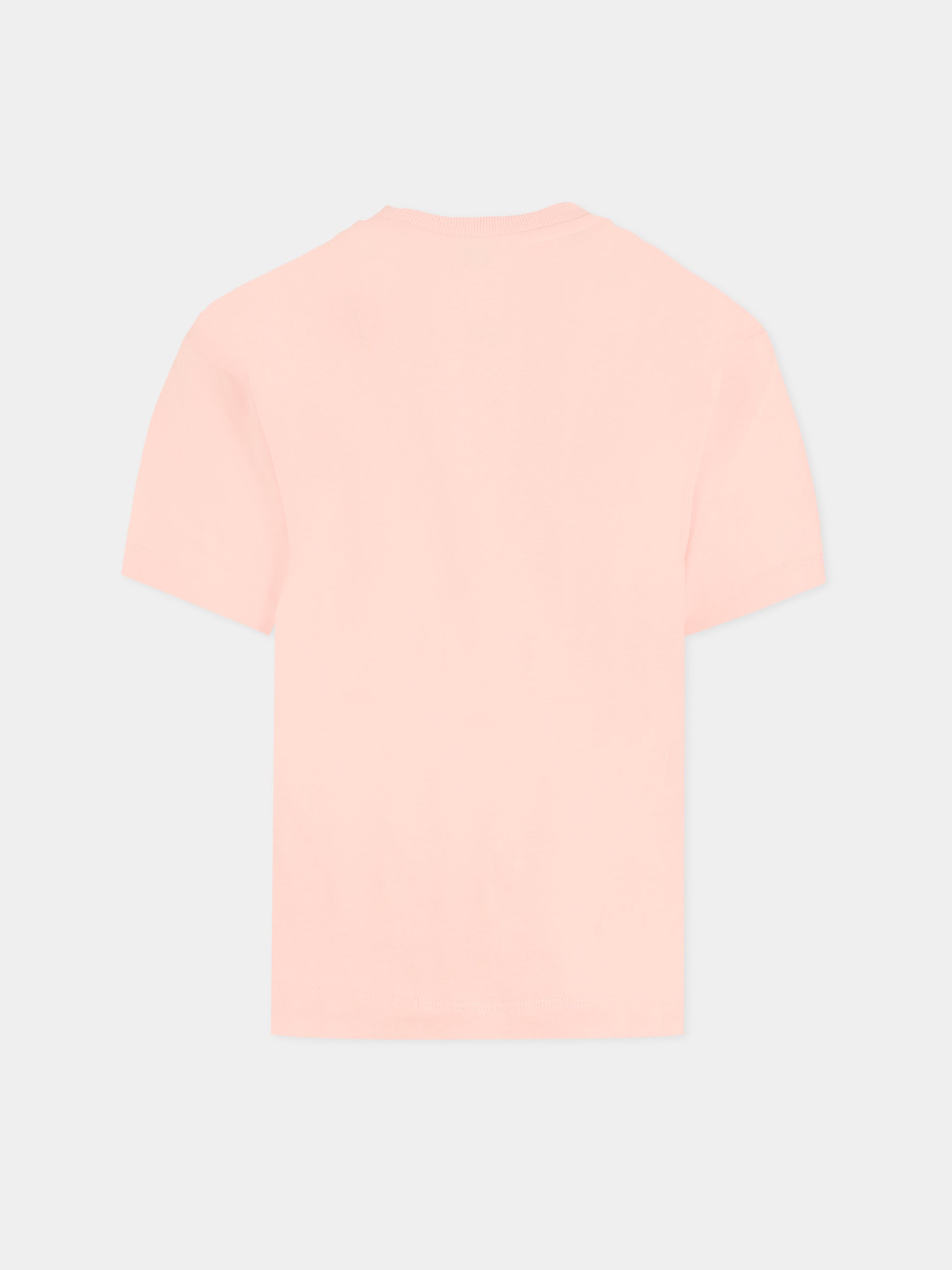 T-shirt rosa per bambina con Teddy Bear,Moschino Kids,HMM05G LAA10 50209