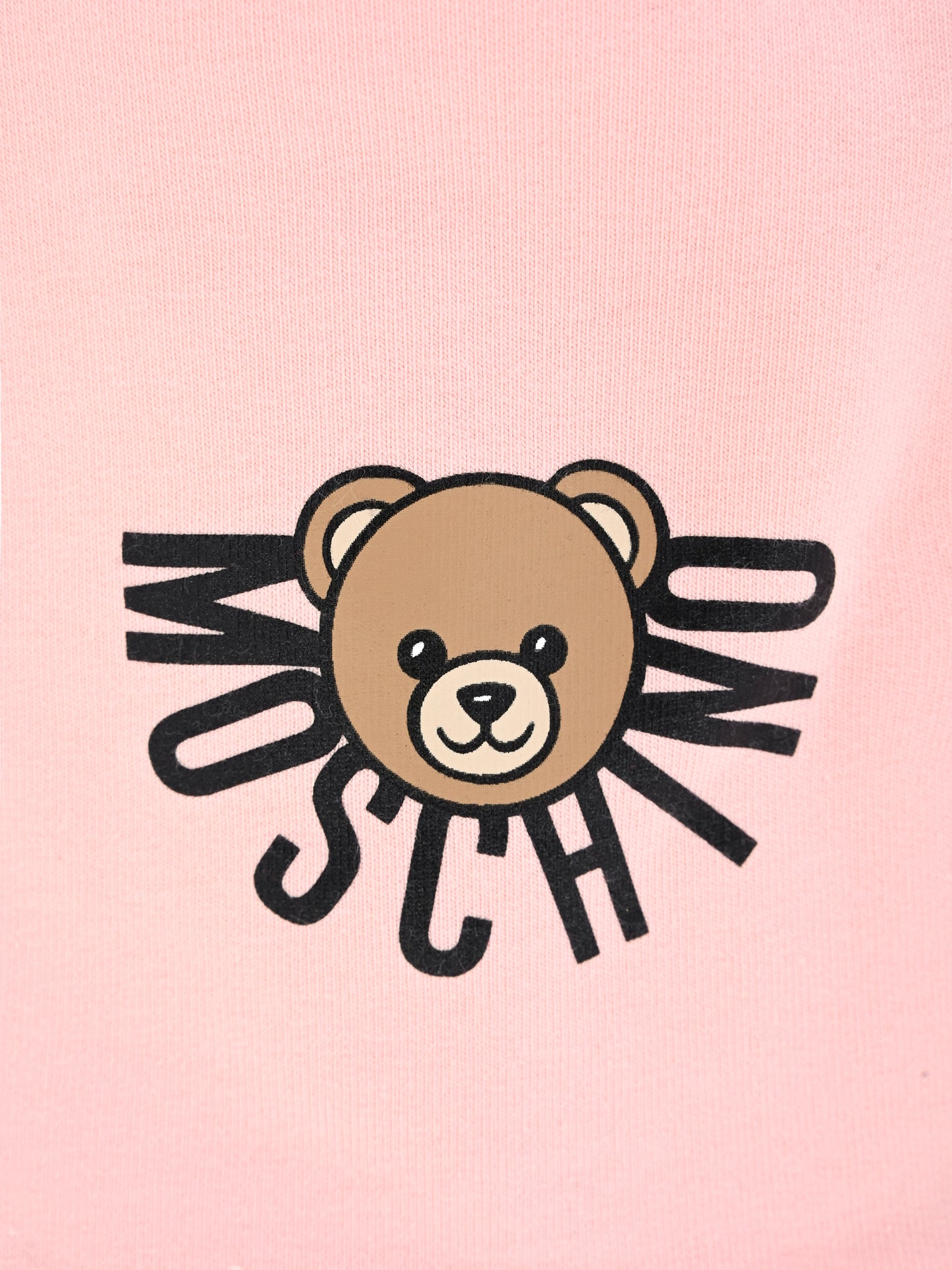 Berretto rosa per bambina con logo e Teddy Bear,Moschino Kids,HMX02M LDA17 50209