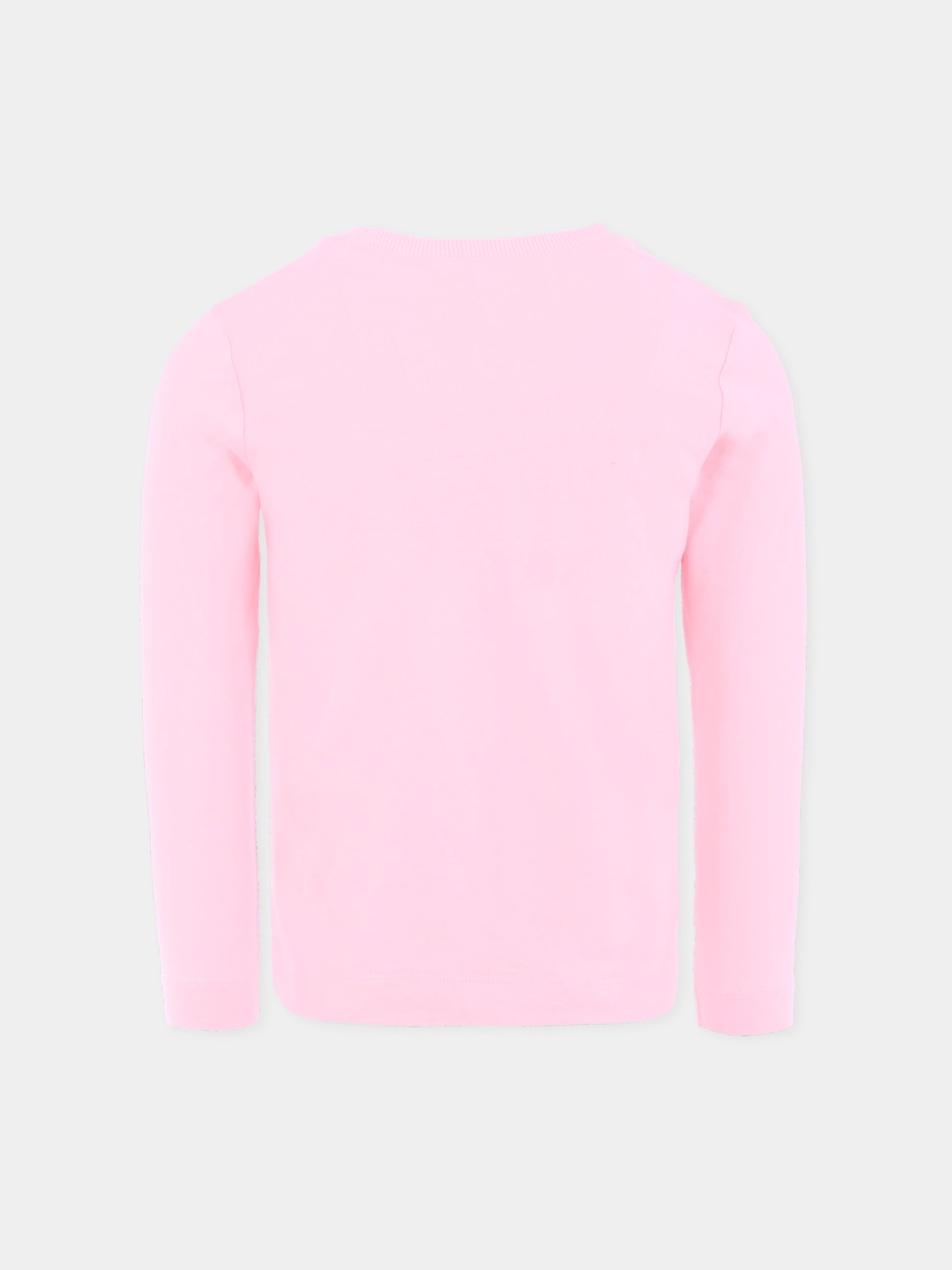 T-shirt rosa per bambina con Teddy Bear,Moschino Kids,HTO00J LAA10 50209