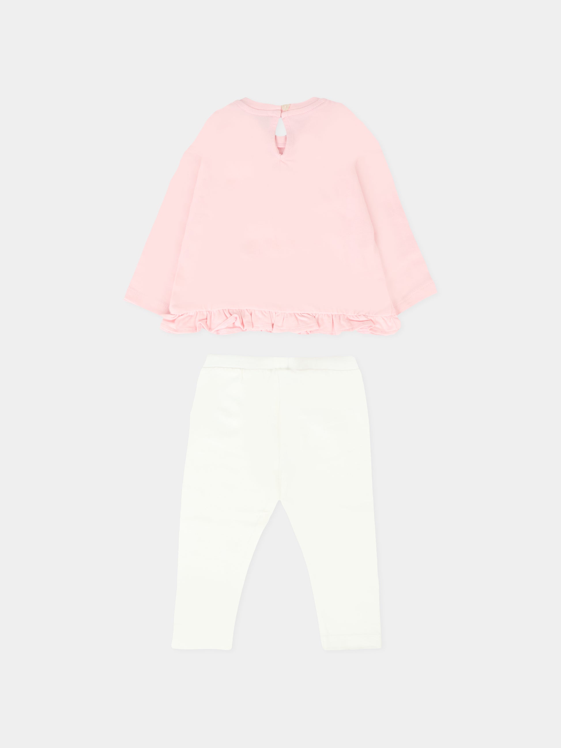 Completo multicolor per neonata con Teddy Bear,Moschino Kids,MDK03C LBA11 84241