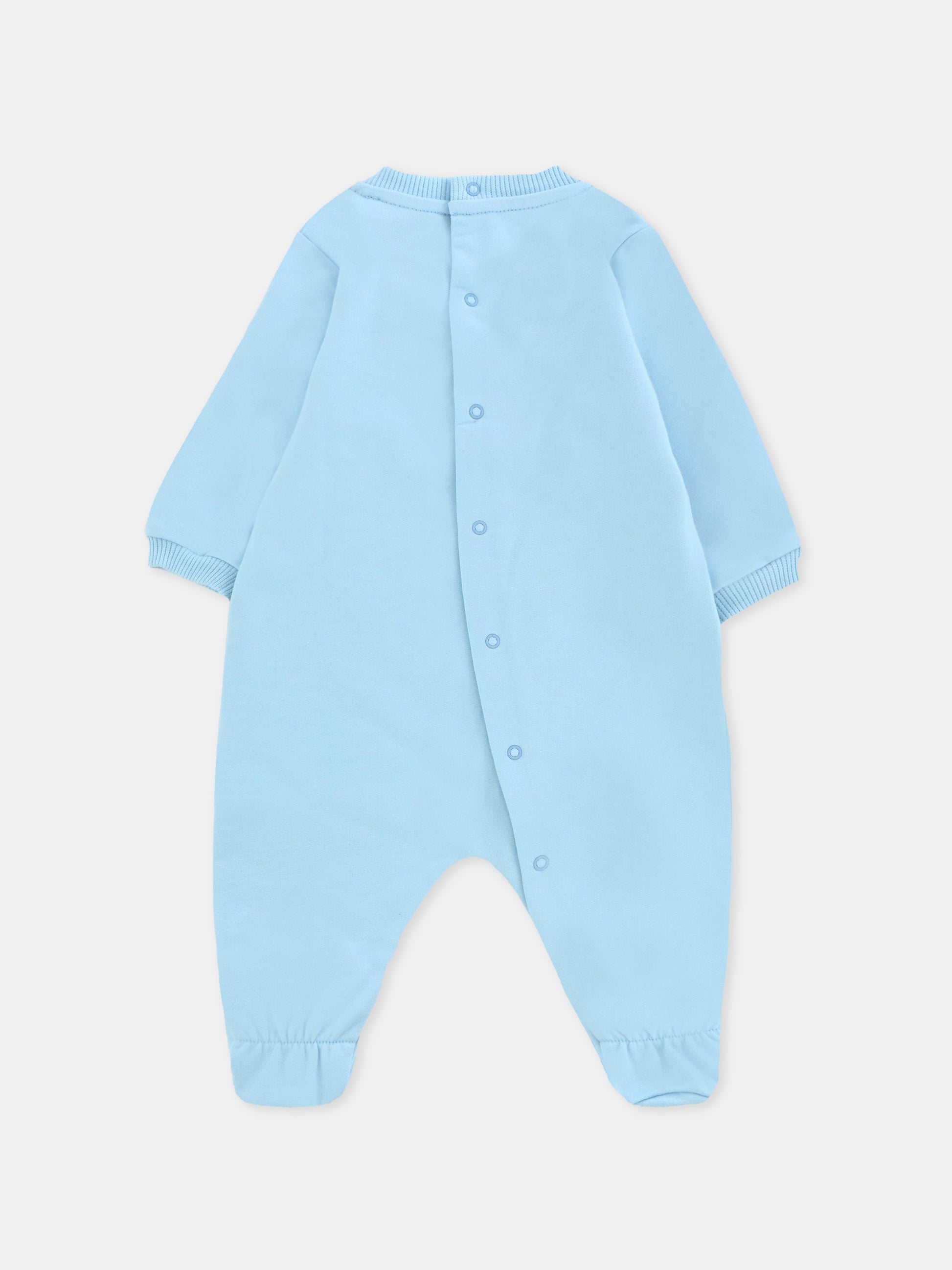 Tutina celeste per neonato con Teddy Bear,Moschino Kids,MNY05L LCA40 40304