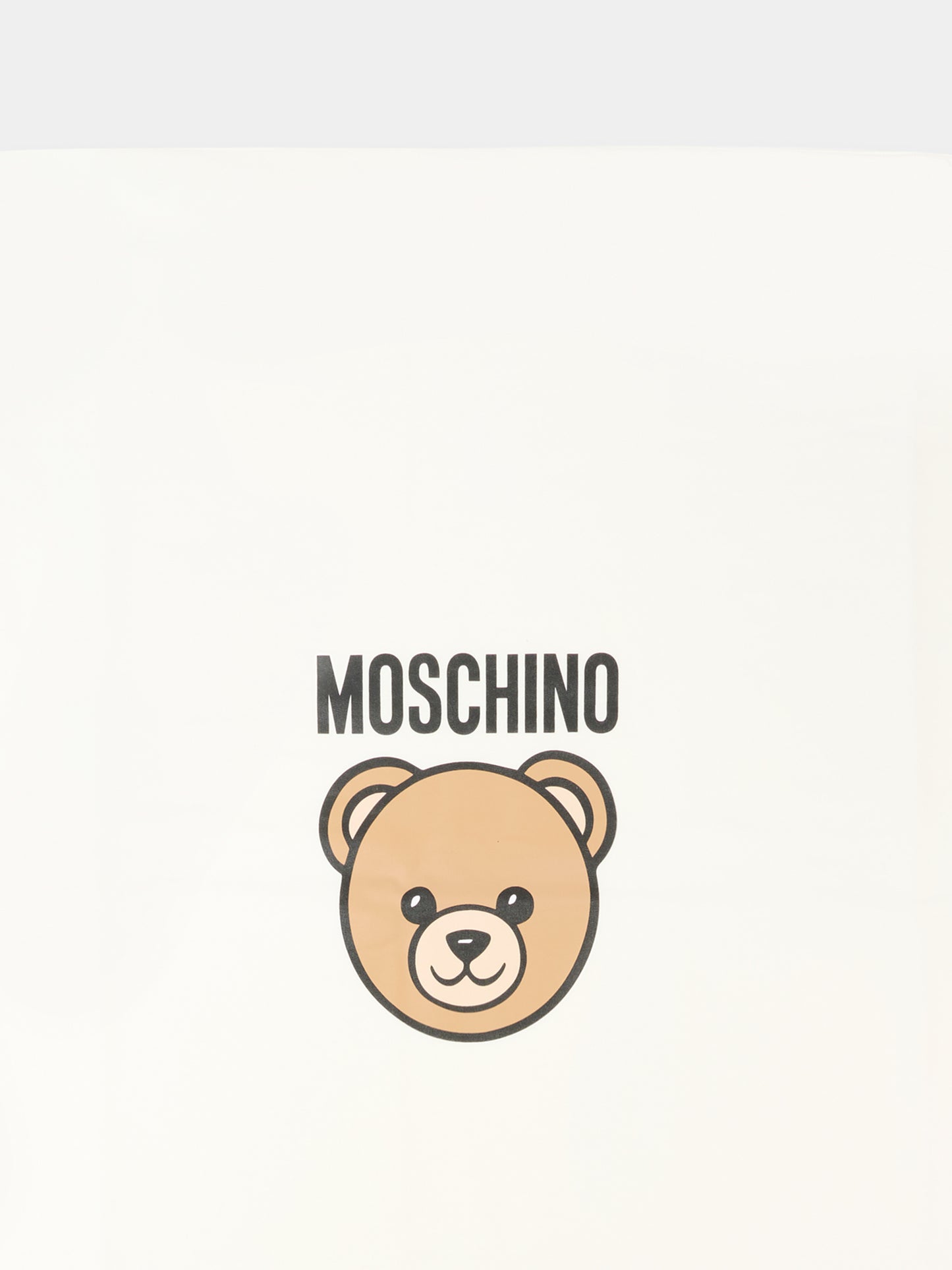 Coperta avorio per neonati con Teddy Bear,Moschino Kids,MQB00F LCA40 10063