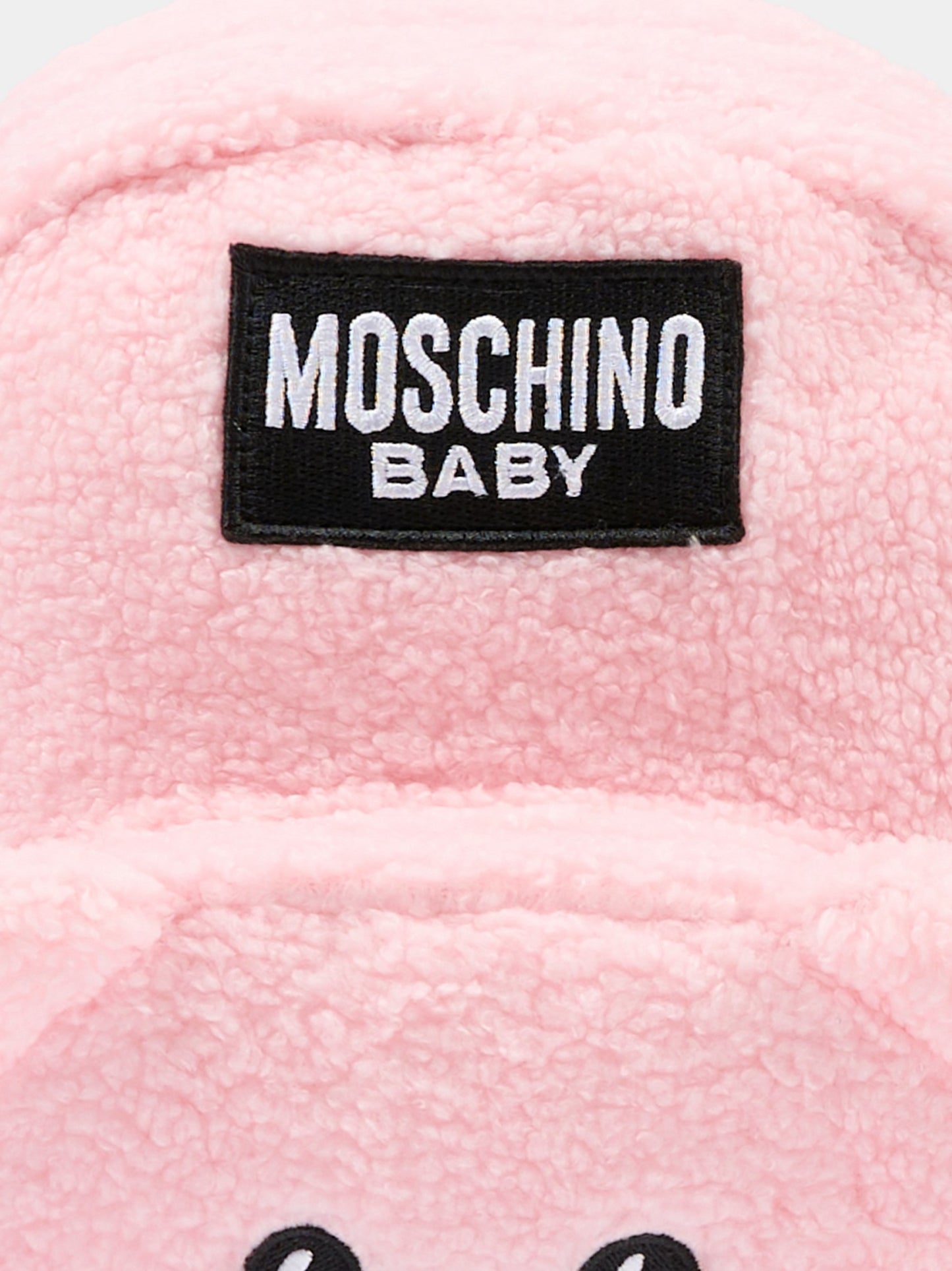 Zaino rosa per neonata con Teddy Bear,Moschino Kids,MUX05D LIA00 50209