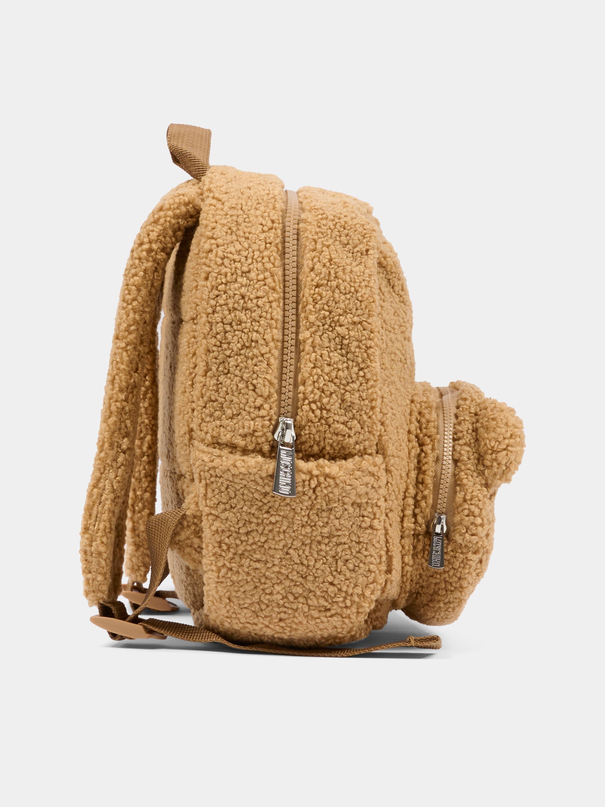 Zaino marrone per neonati con Teddy Bear,Moschino Kids,MUX05D LIA00 20351