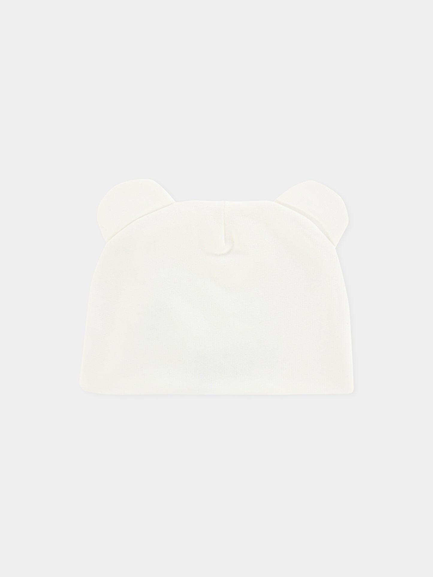 Berretto avorio per neonati con Teddy Bear,Moschino Kids,MUX05H LCA40 10063