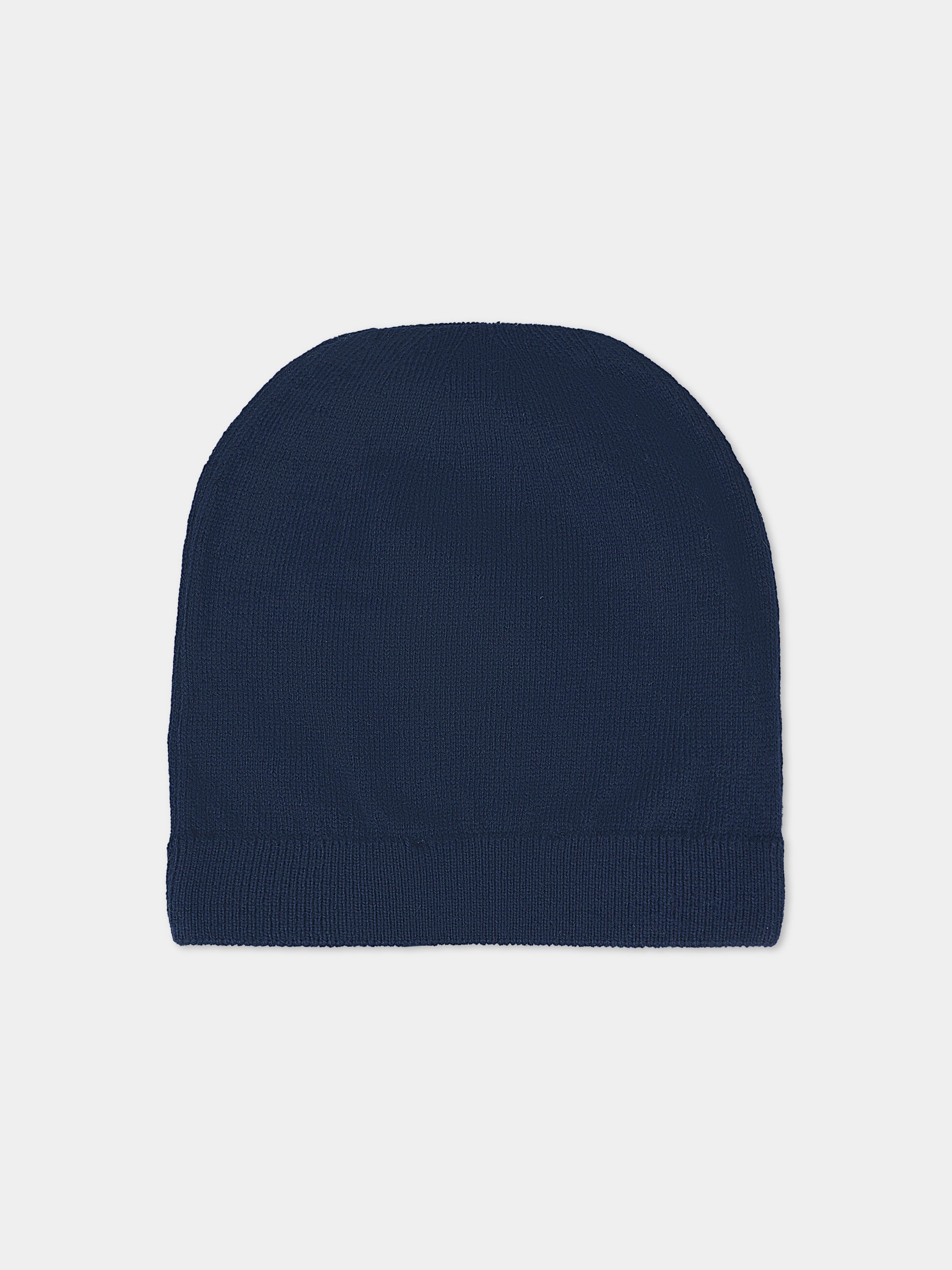 Berretto blu per neonato con Teddy Bear e logo,Moschino Kids,MUX05K LHE43 40016