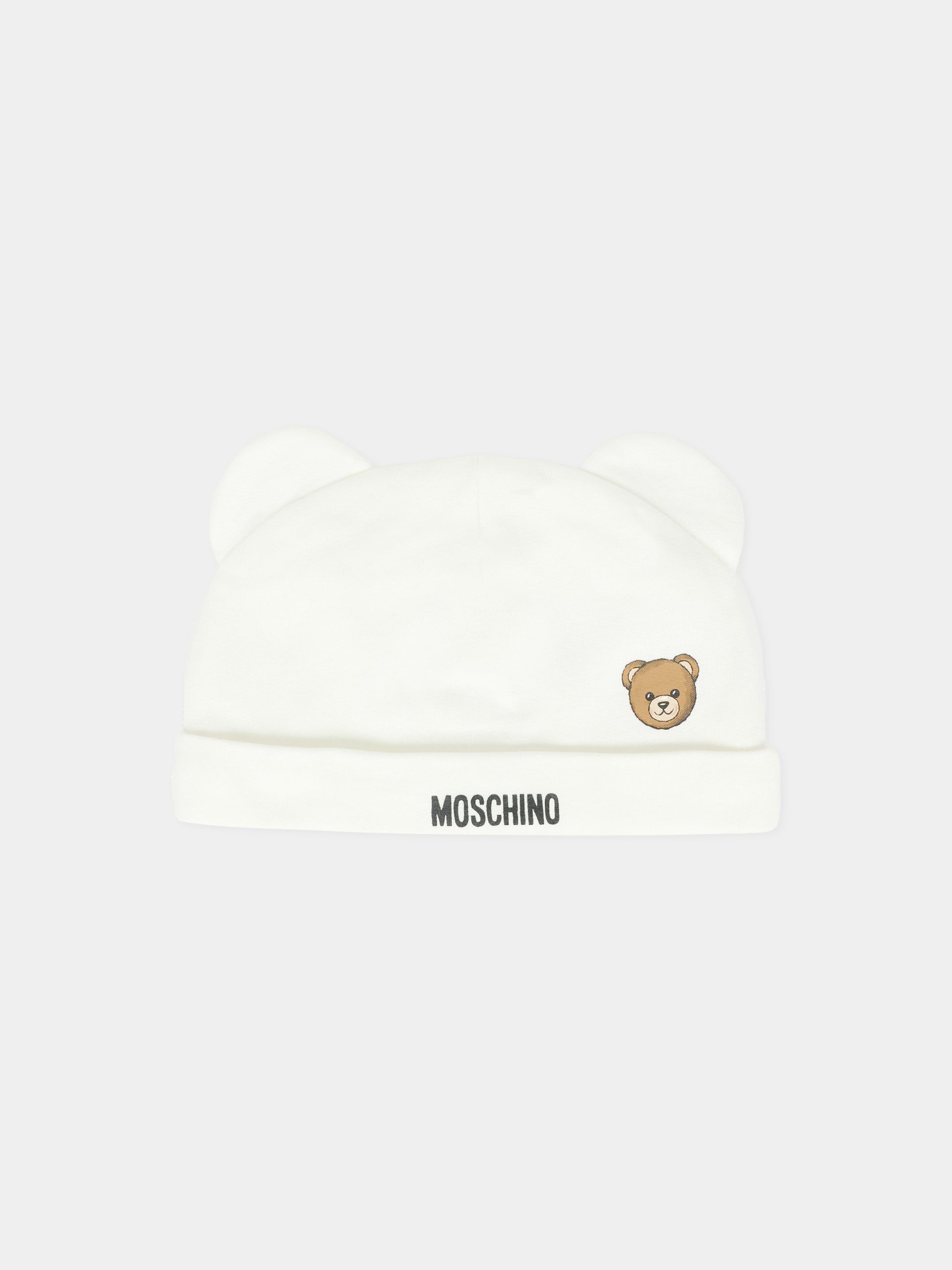 Set tutine avorio per neonati con Teddy Bear,Moschino Kids,MUY08B LCA40 10063