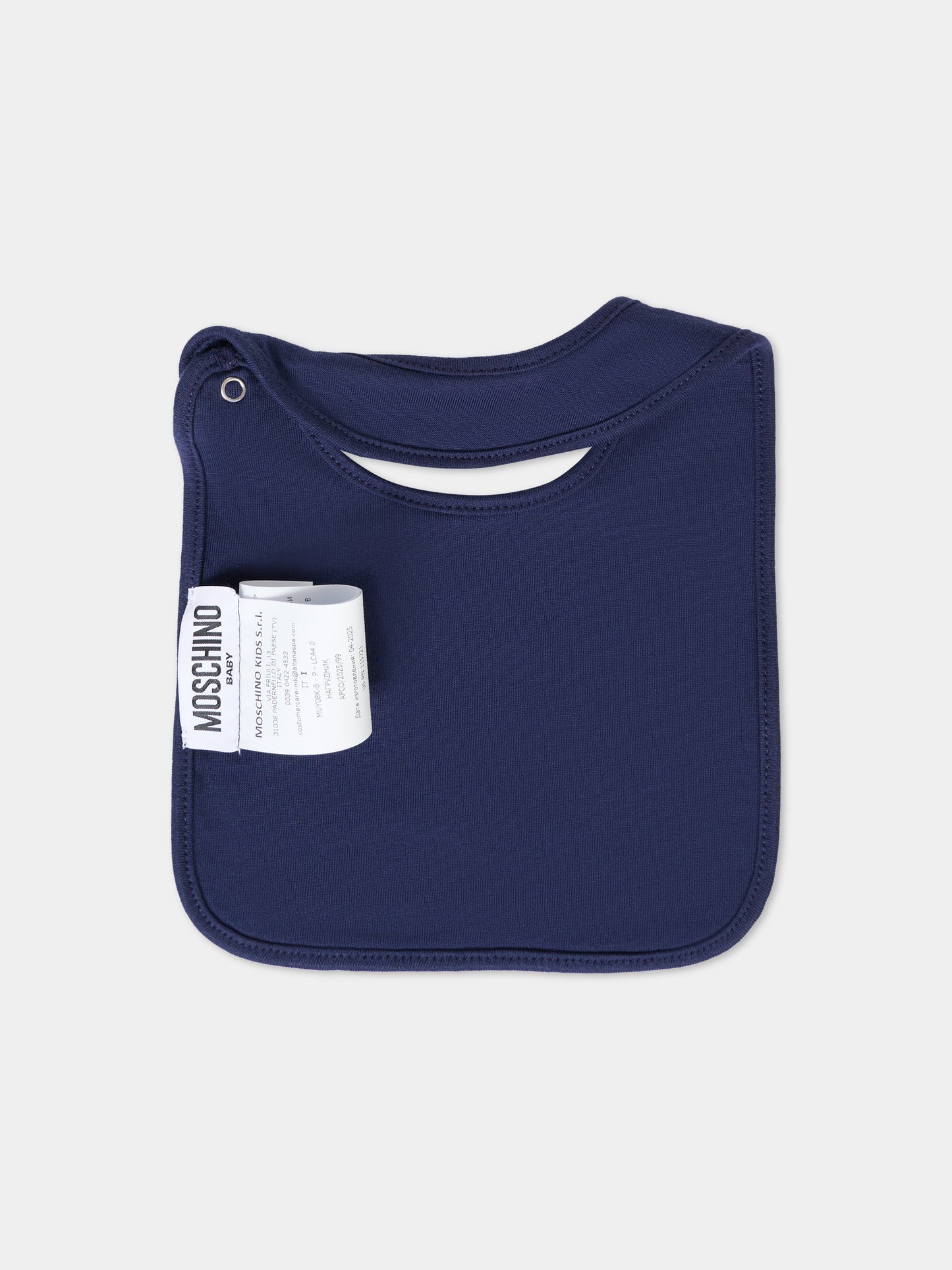 Set accessori blu per neonato con Teddy Bear,Moschino Kids,MUY08K LCA40 40016