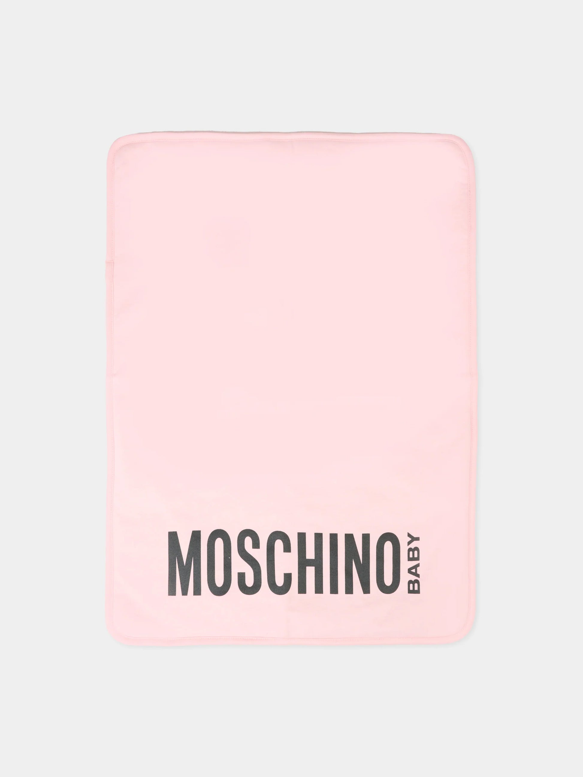 Borsa mamma rosa per neonata con Teddy Bear,Moschino Kids,MXX03D LCA40 50209