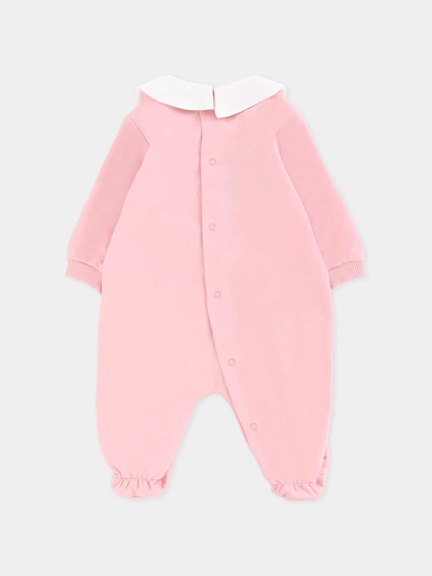 Tutina rosa per neonata con Teddy Bear,Moschino Kids,MXY037 LCA40 50209