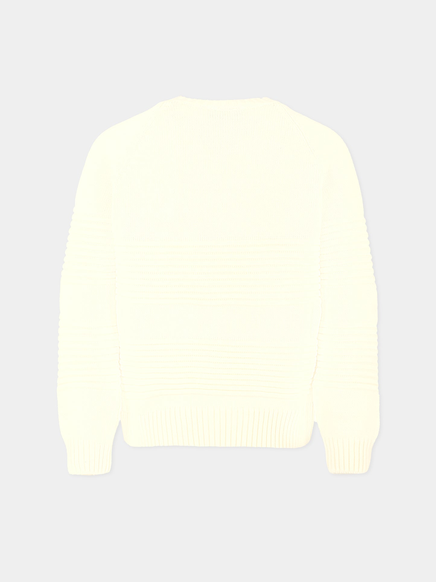 Maglione avorio per bambino con logo,Dondup Kids,DMMA029 C FL011 0000