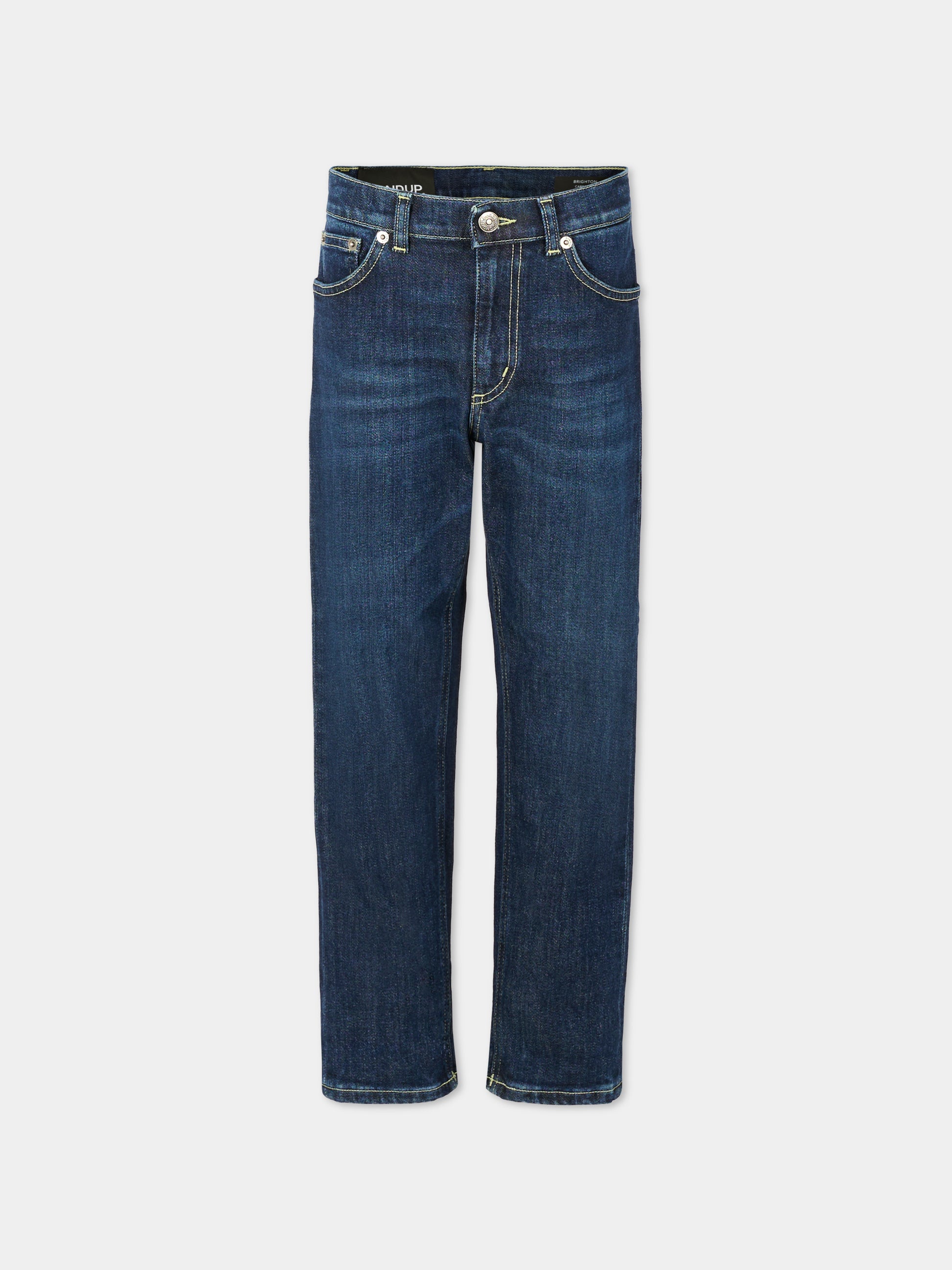 Jeans blu per bambino con logo,Dondup Kids,DMPA157 C DS056 4000