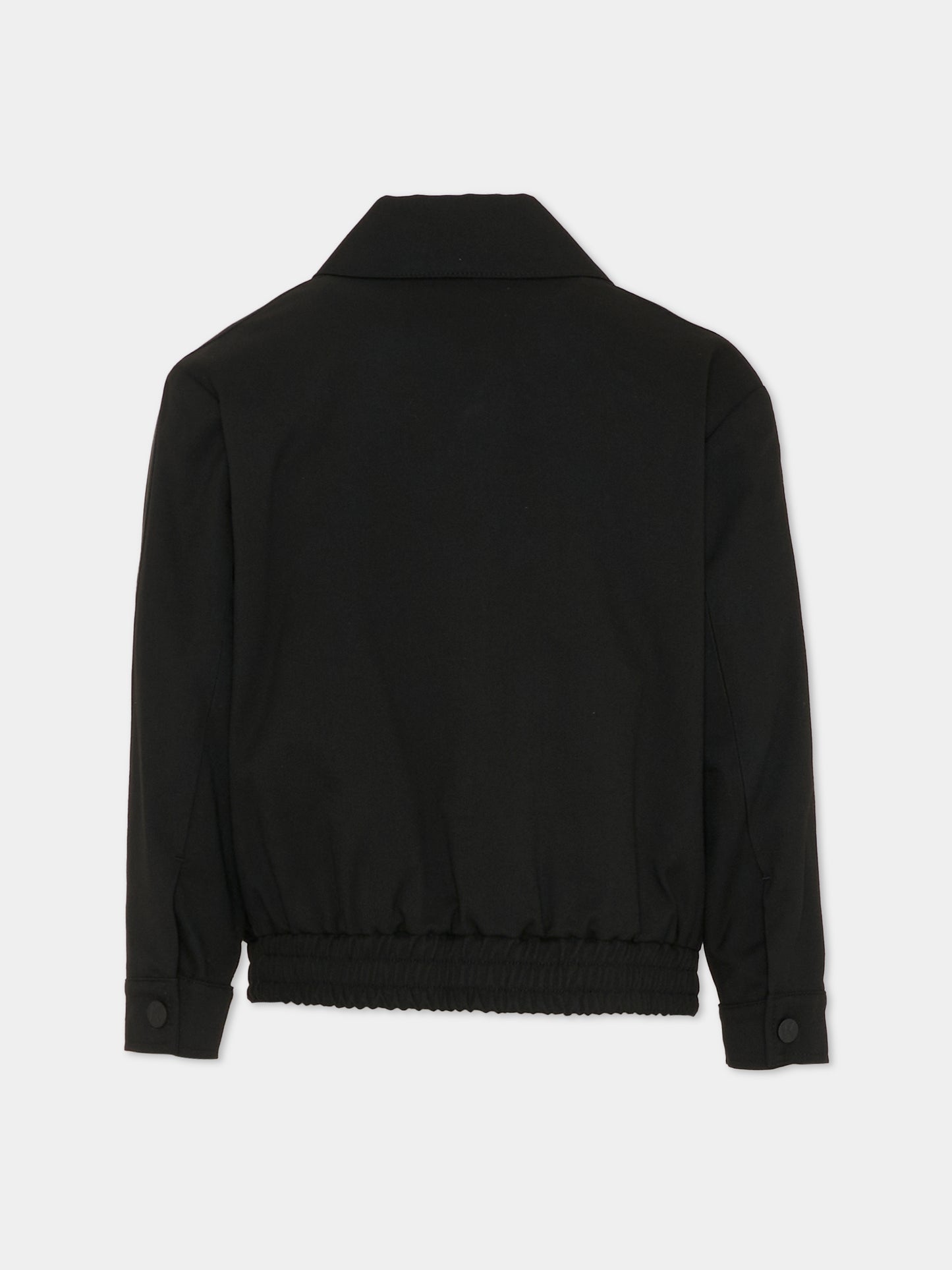 Giacca nera per bambino con logo,Karl Lagerfeld Kids,Z30644 09B