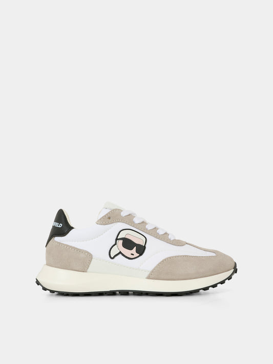 Sneakers bianche per bambino con Karl Lagerfeld,Karl Lagerfeld Kids,Z30977 10P