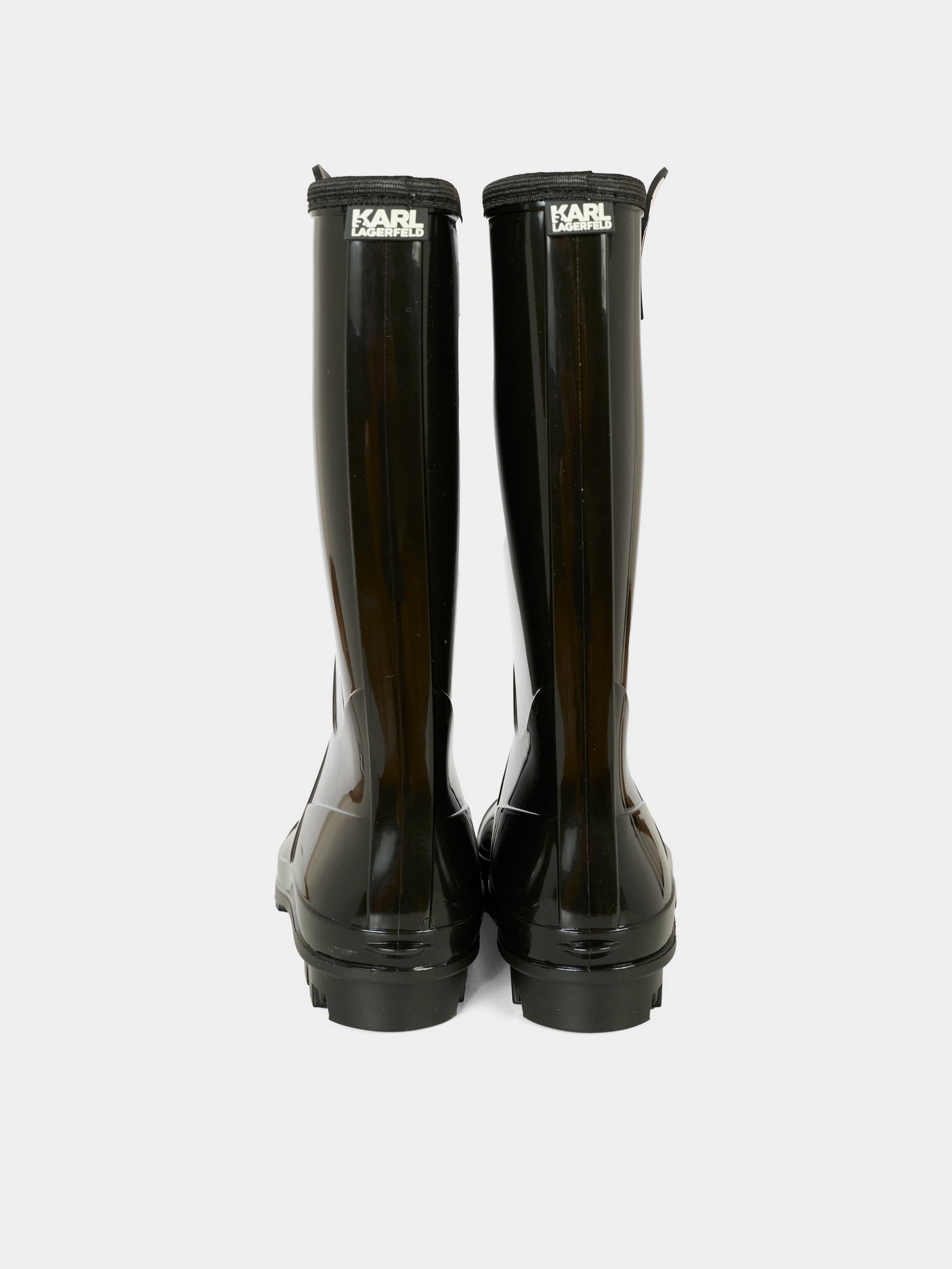 Stivali da pioggia neri per bambina con Karl,Karl Lagerfeld Kids,Z30985 09B