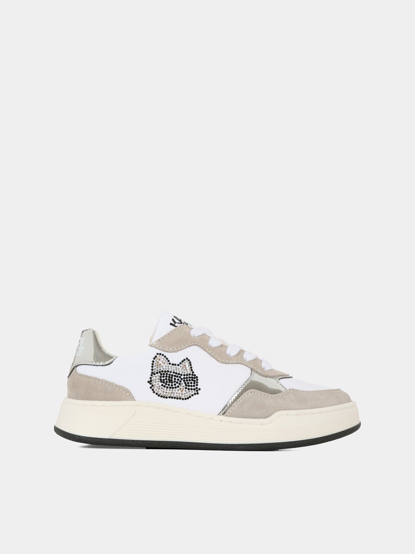 Sneakers bianche per bambina con Choupette,Karl Lagerfeld Kids,Z30986 10P