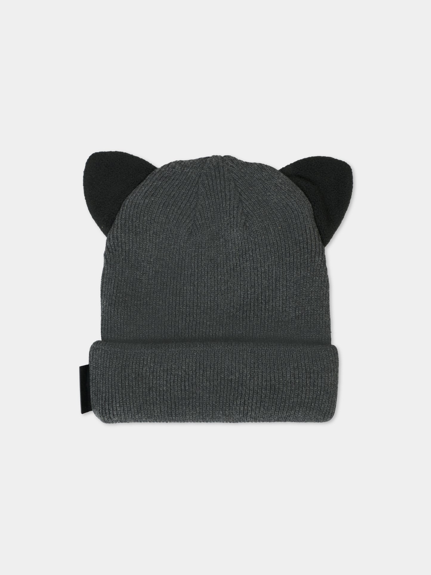 Berretto grigio per bambina con logo,Karl Lagerfeld Kids,Z31007 A82