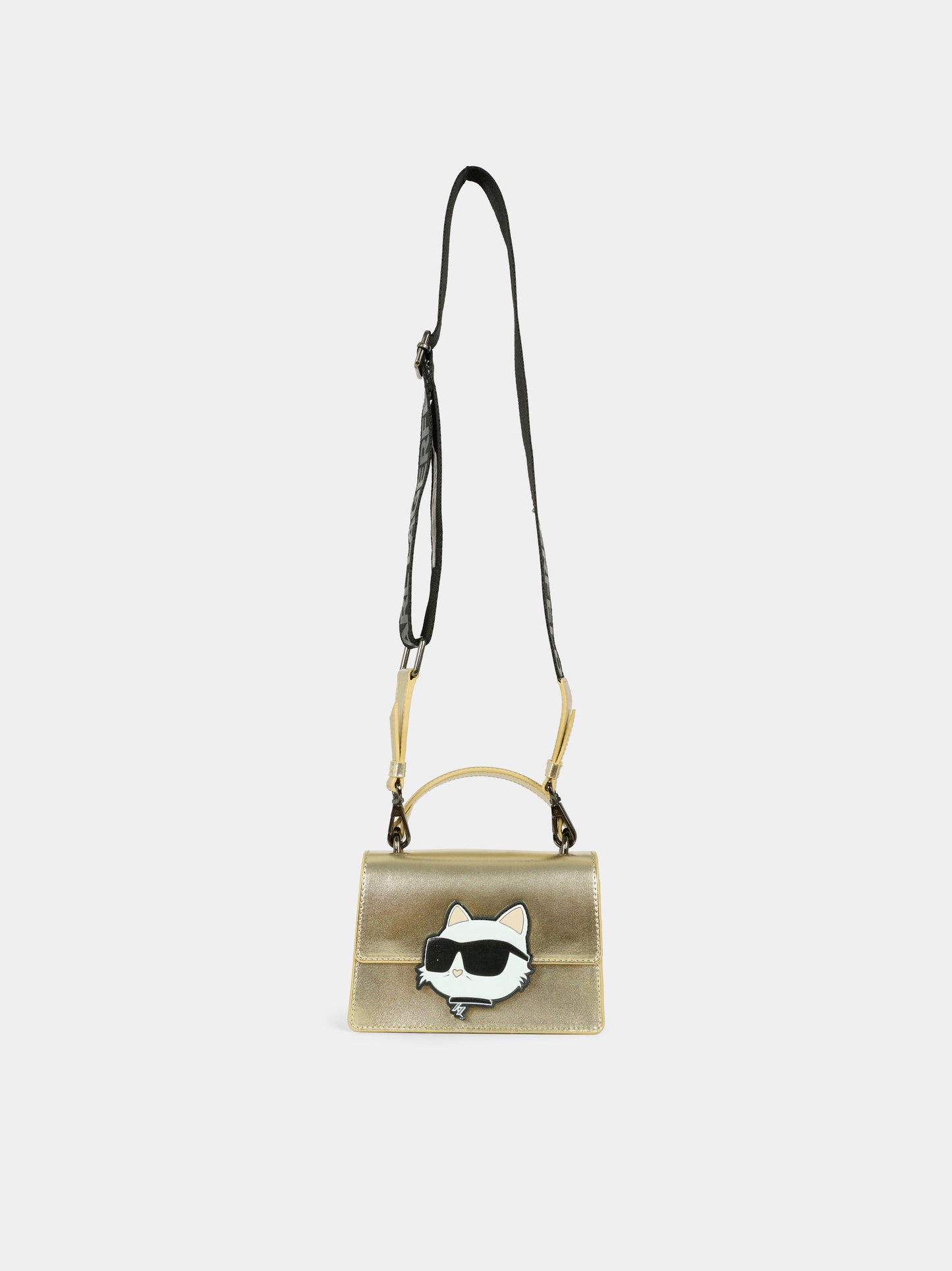 Borsa oro per bambina con Choupette,Karl Lagerfeld Kids,Z31025 576