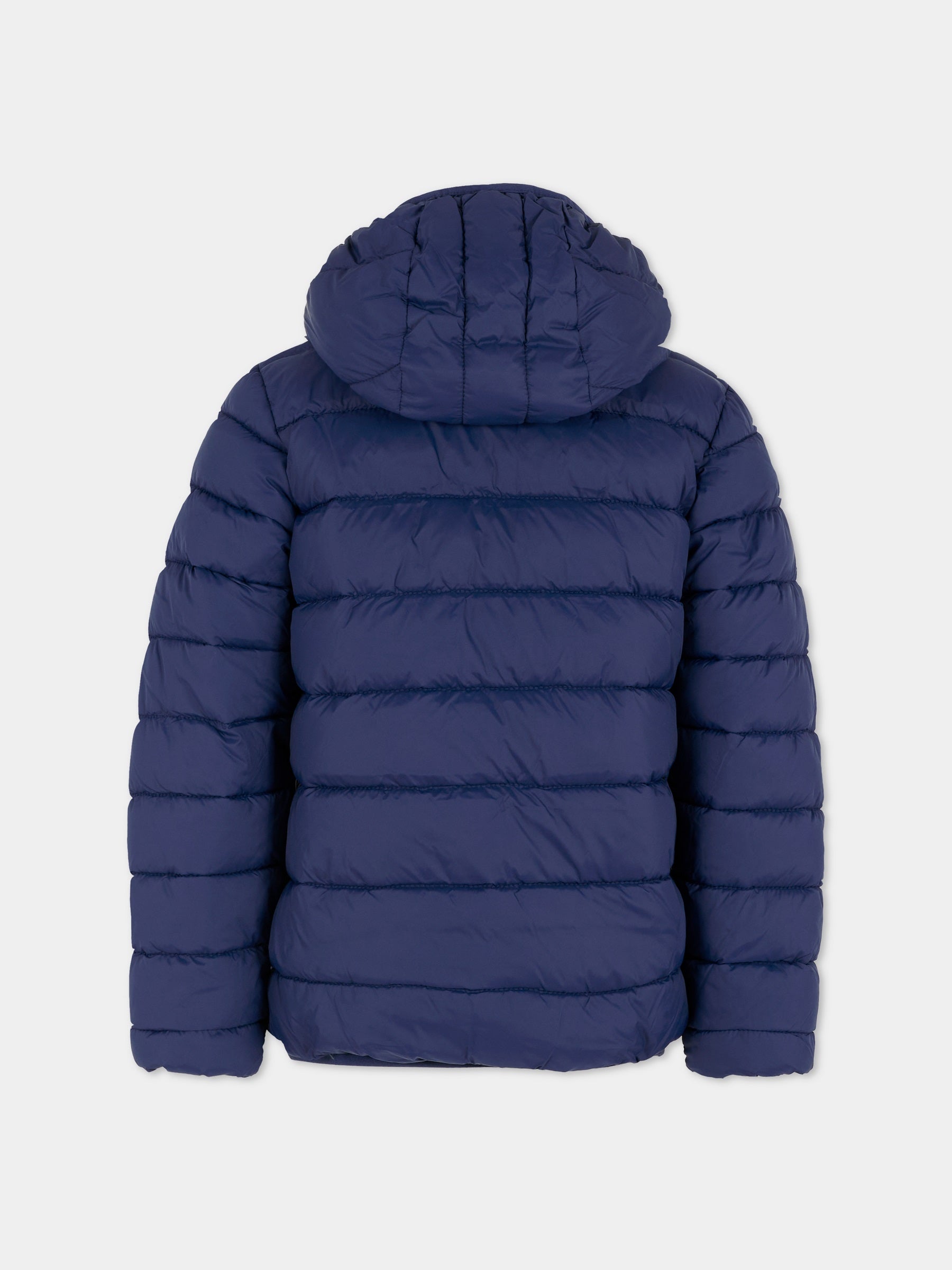 Piumino blu per bambino con logo,Timberland,T60377 828