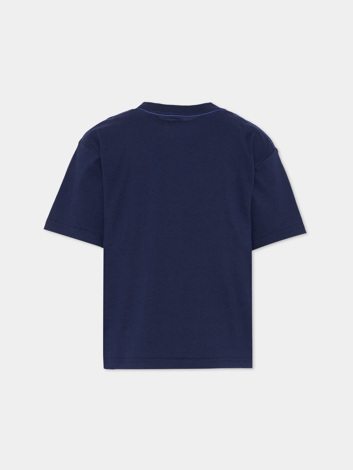 T-shirt blu per bambino con logo,Timberland,T60541 85T
