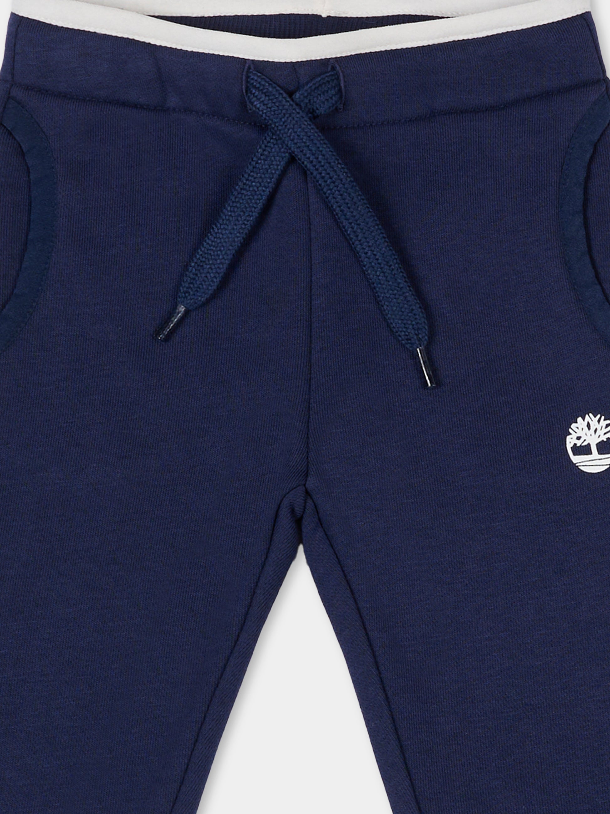 Pantaloni blu per neonato con logo,Timberland,T60591 85T