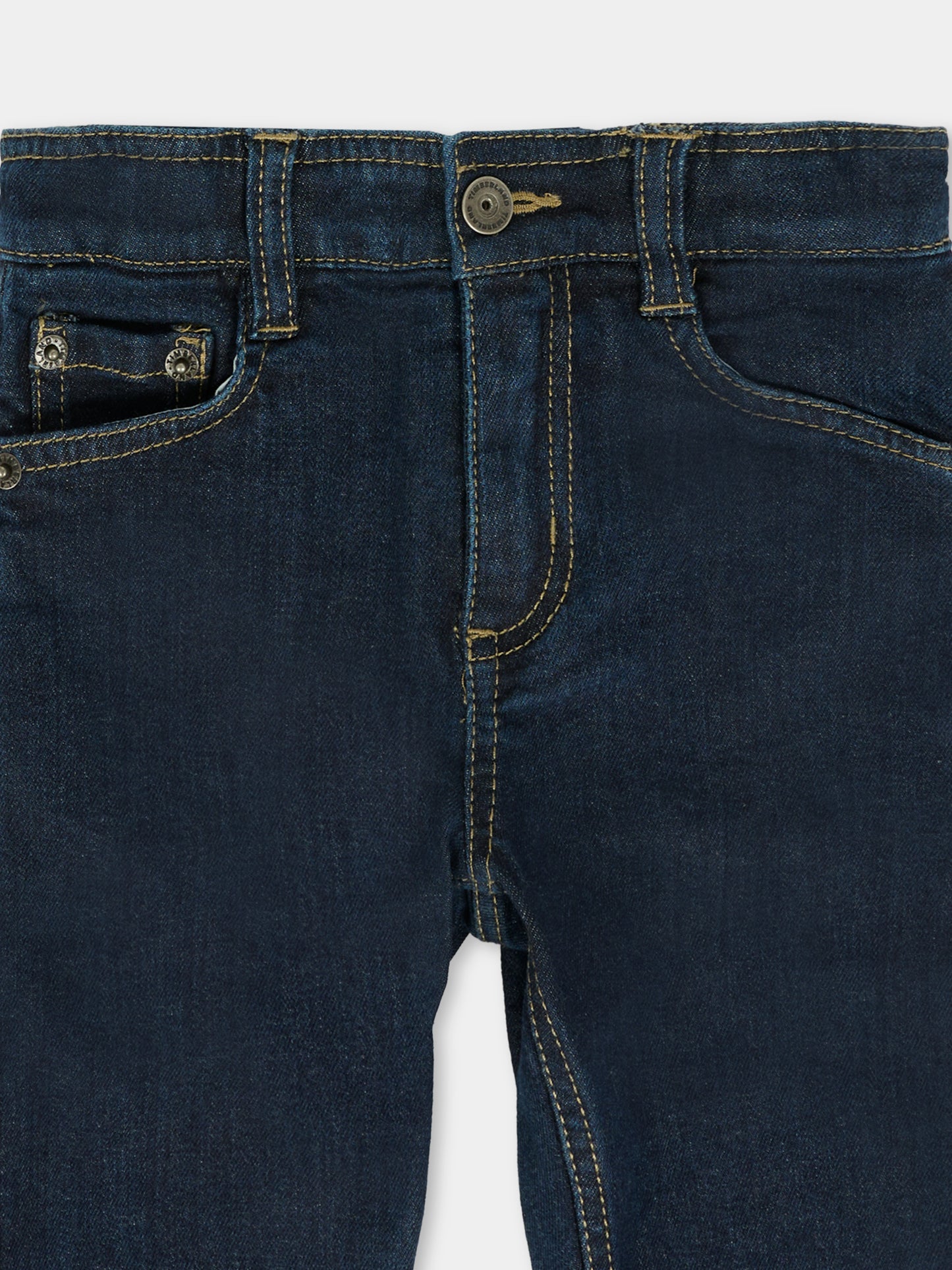 Jeans denim per neonato con patch,Timberland,T60595 Z10
