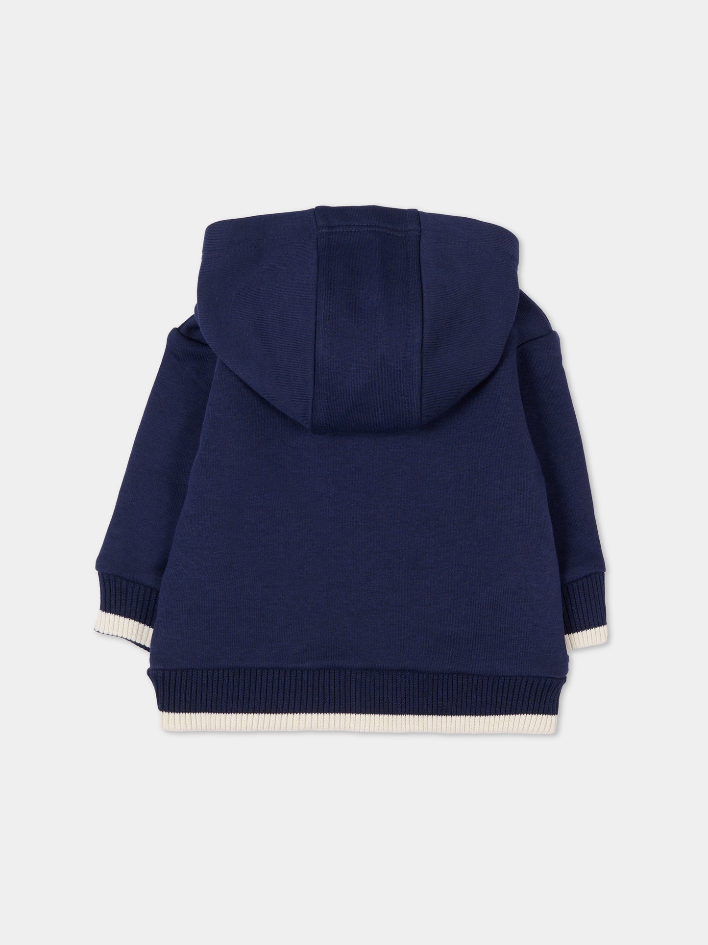 Felpa blu per neonato con logo,Timberland,T60596 85T