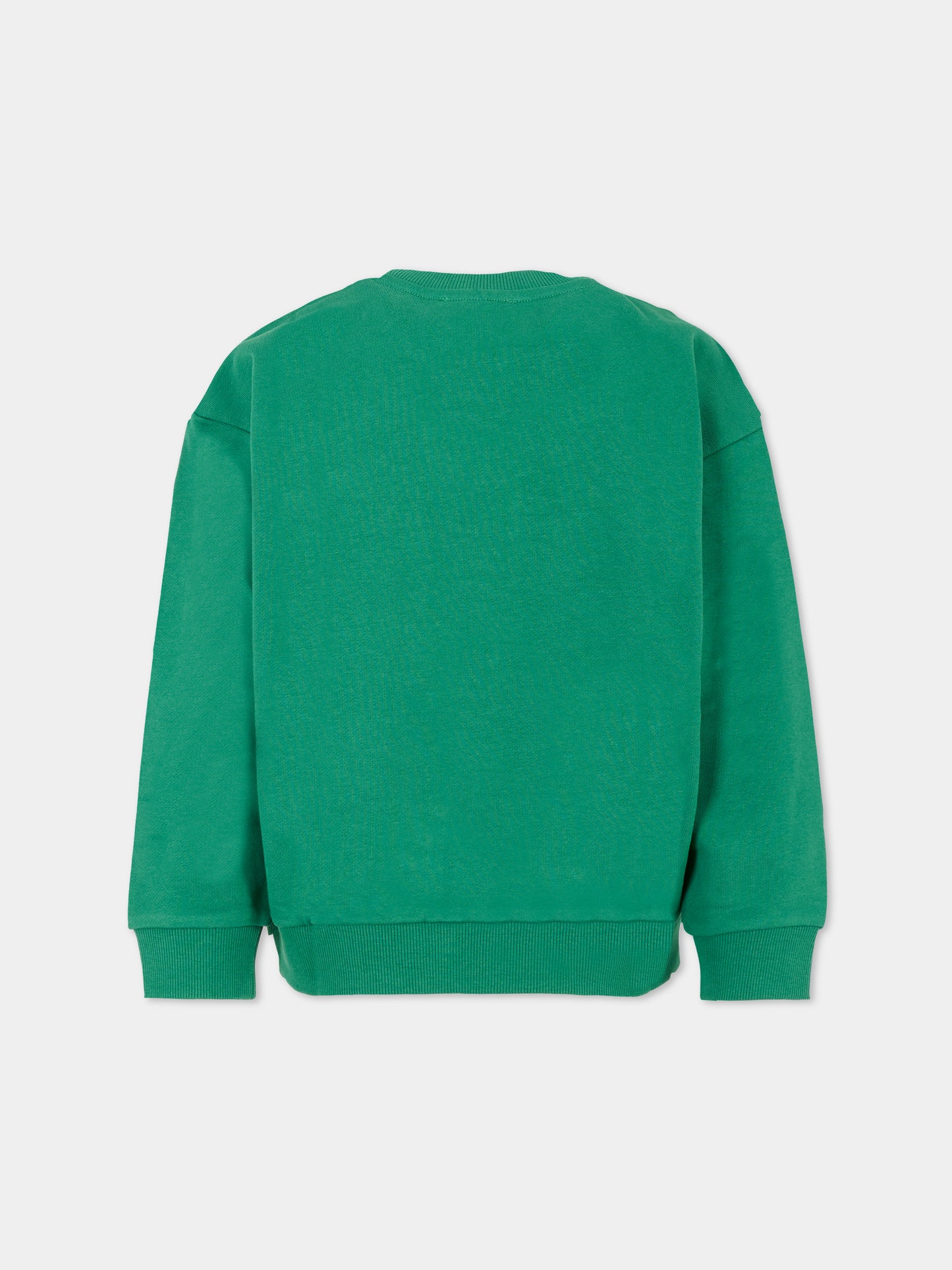 Felpa verde per bambino con tigre,Kenzo Kids,K61434 67C