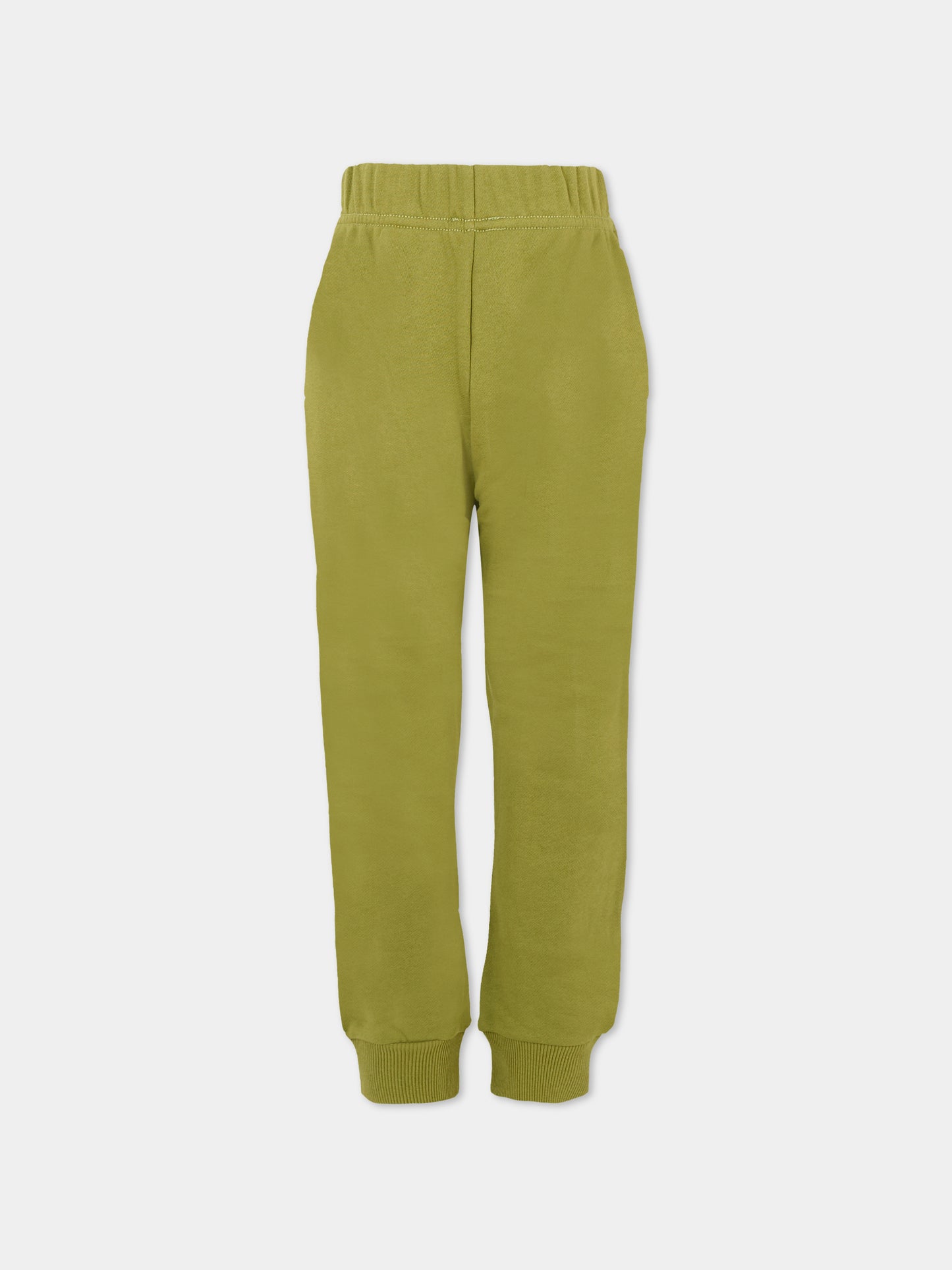 Pantaloni verdi per bambino con Lucky Tiger,Kenzo Kids,K61455 64T