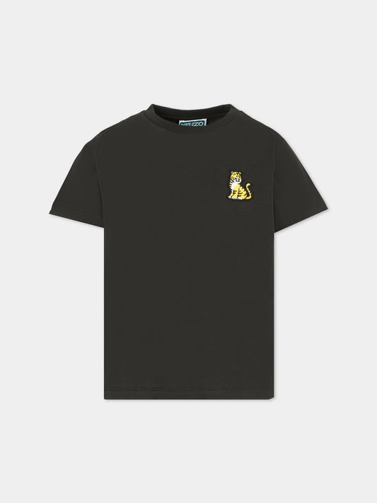 T-shirt blu per bambino con Kotora,Kenzo Kids,K61506 095