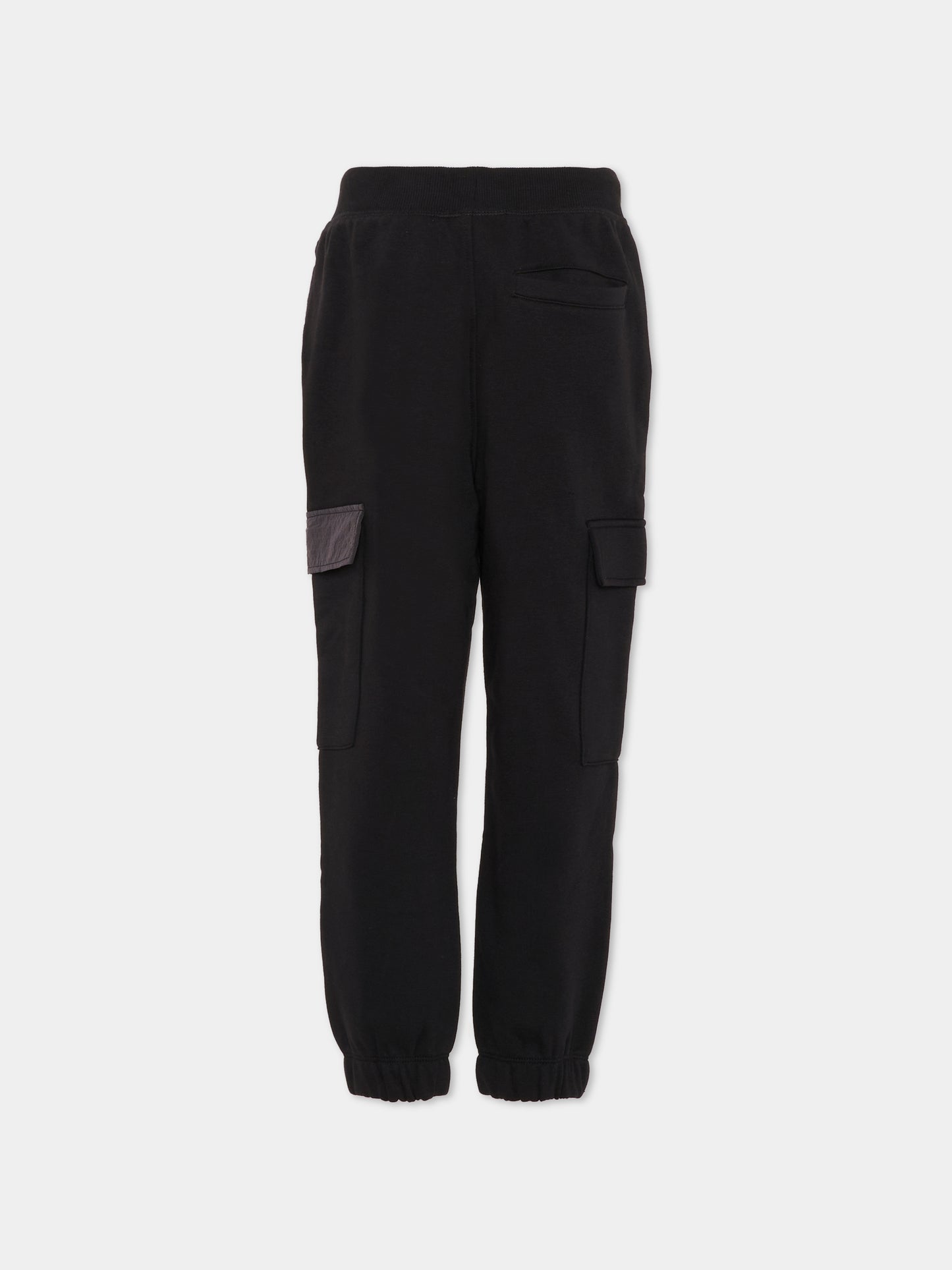 Pantaloni neri per bambino con logo,Hugo,G00477 09B