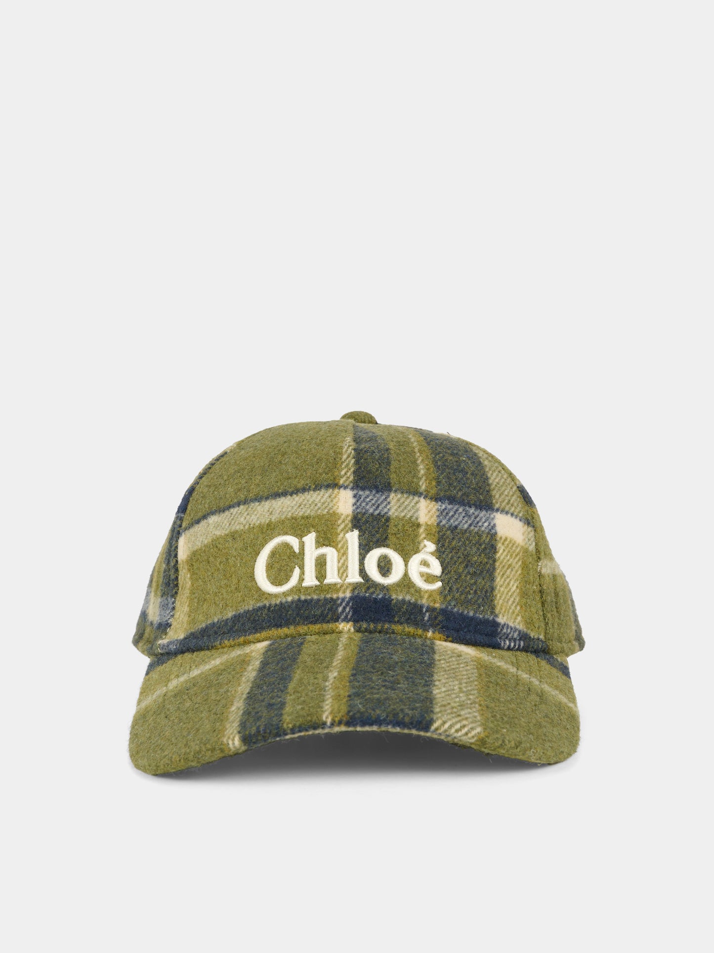 Cappello verde per bambina con logo,Chloé Kids,C20682 Z67