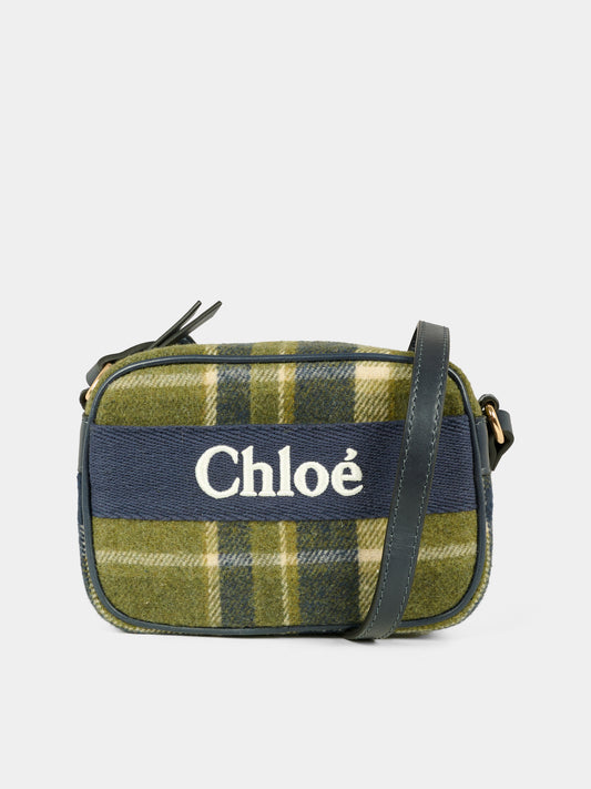 Borsa verde per bambina con logo,Chloé Kids,C20683 Z67