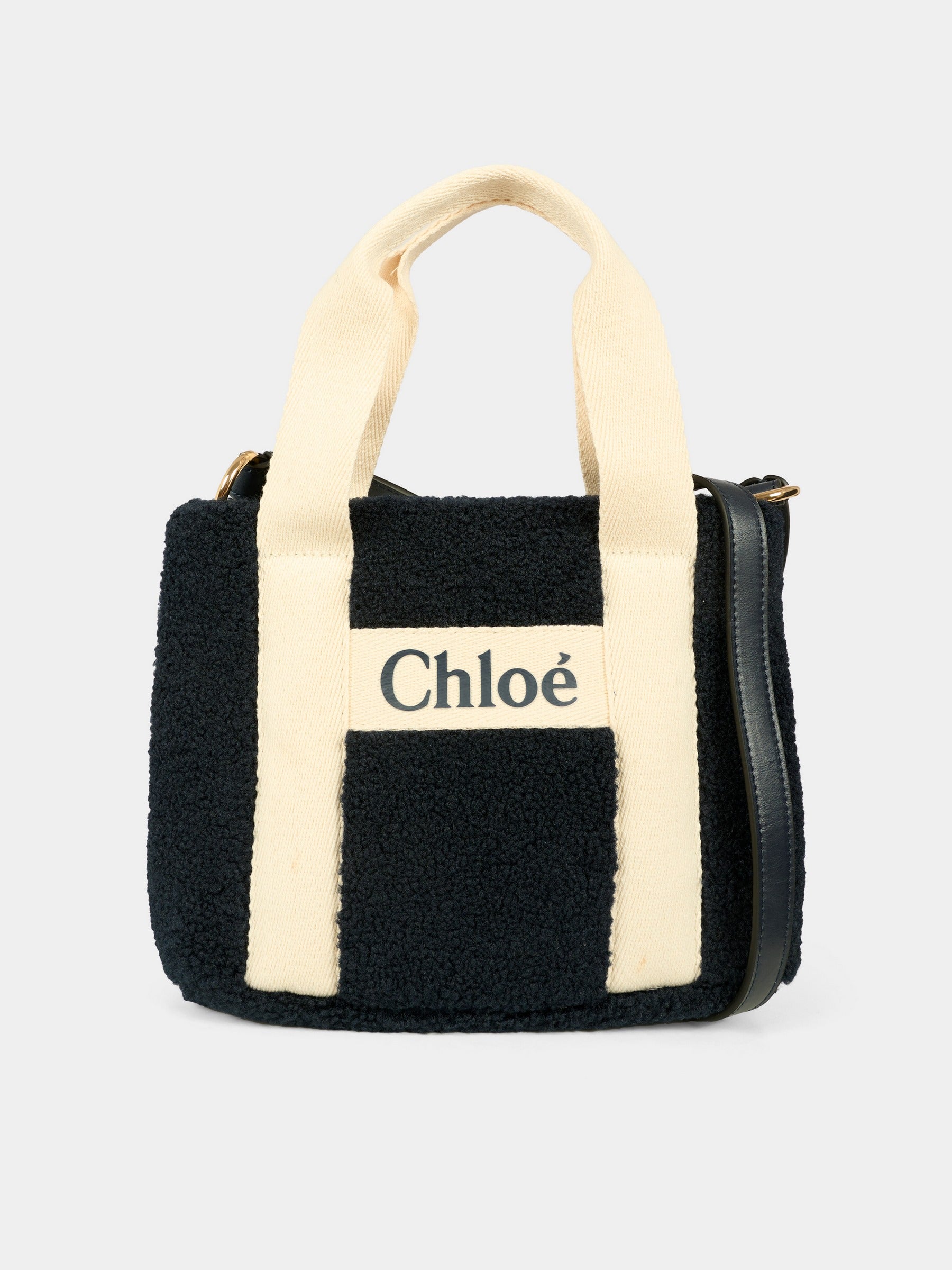 Borsa blu per bambina con logo,Chloé Kids,C20688 859