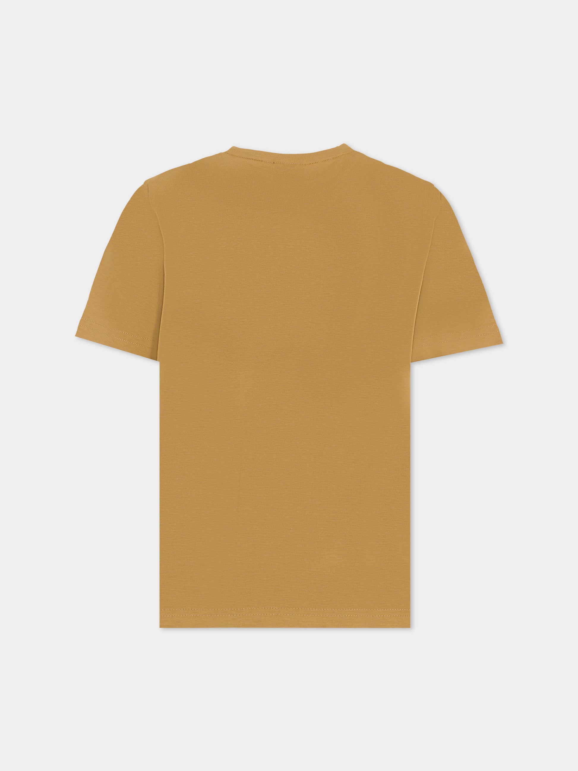 T-shirt beige per bambino con logo,Boss,J52366 269