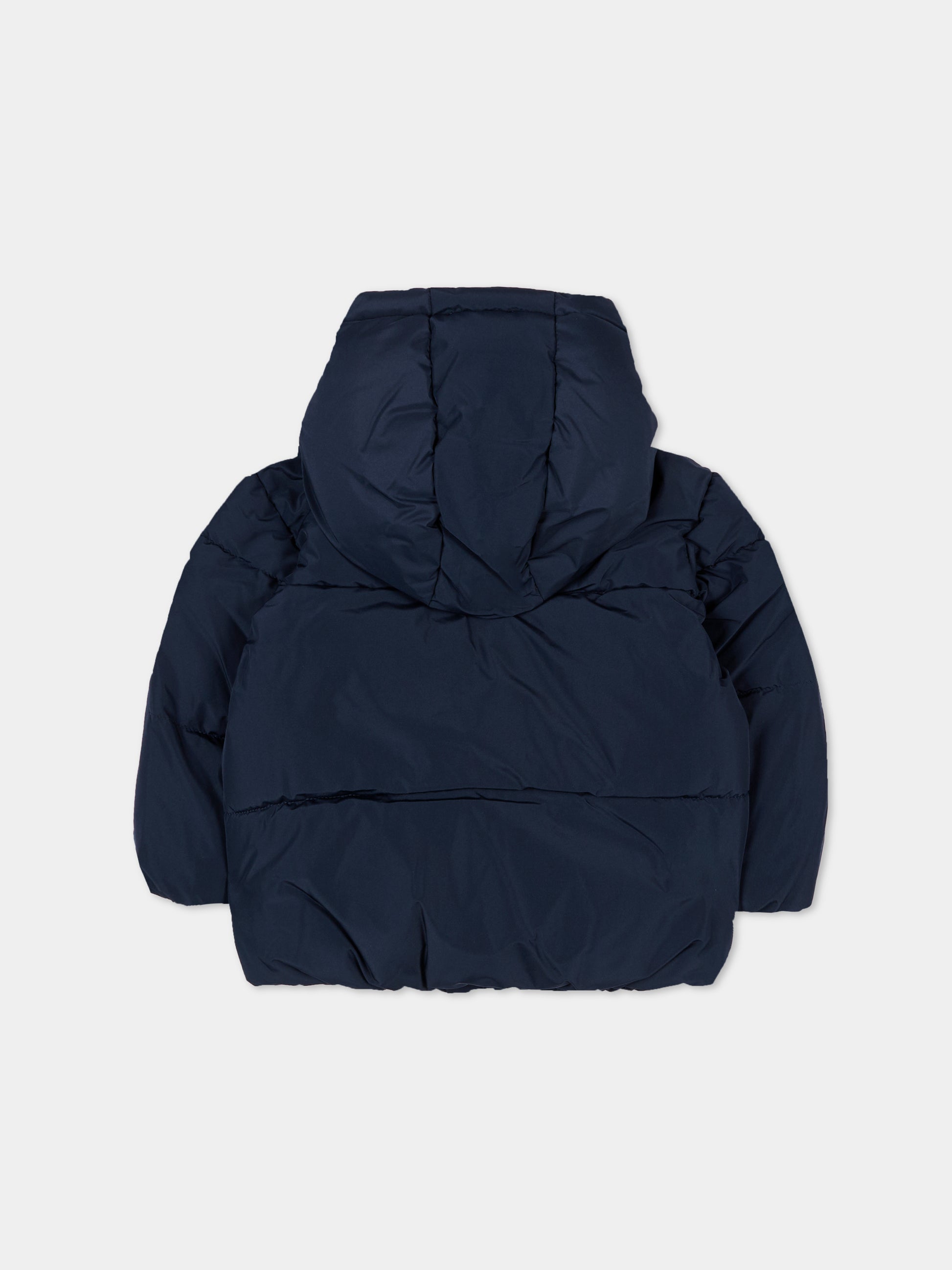 Piumino blu per neonato con logo,Boss,J52476 849
