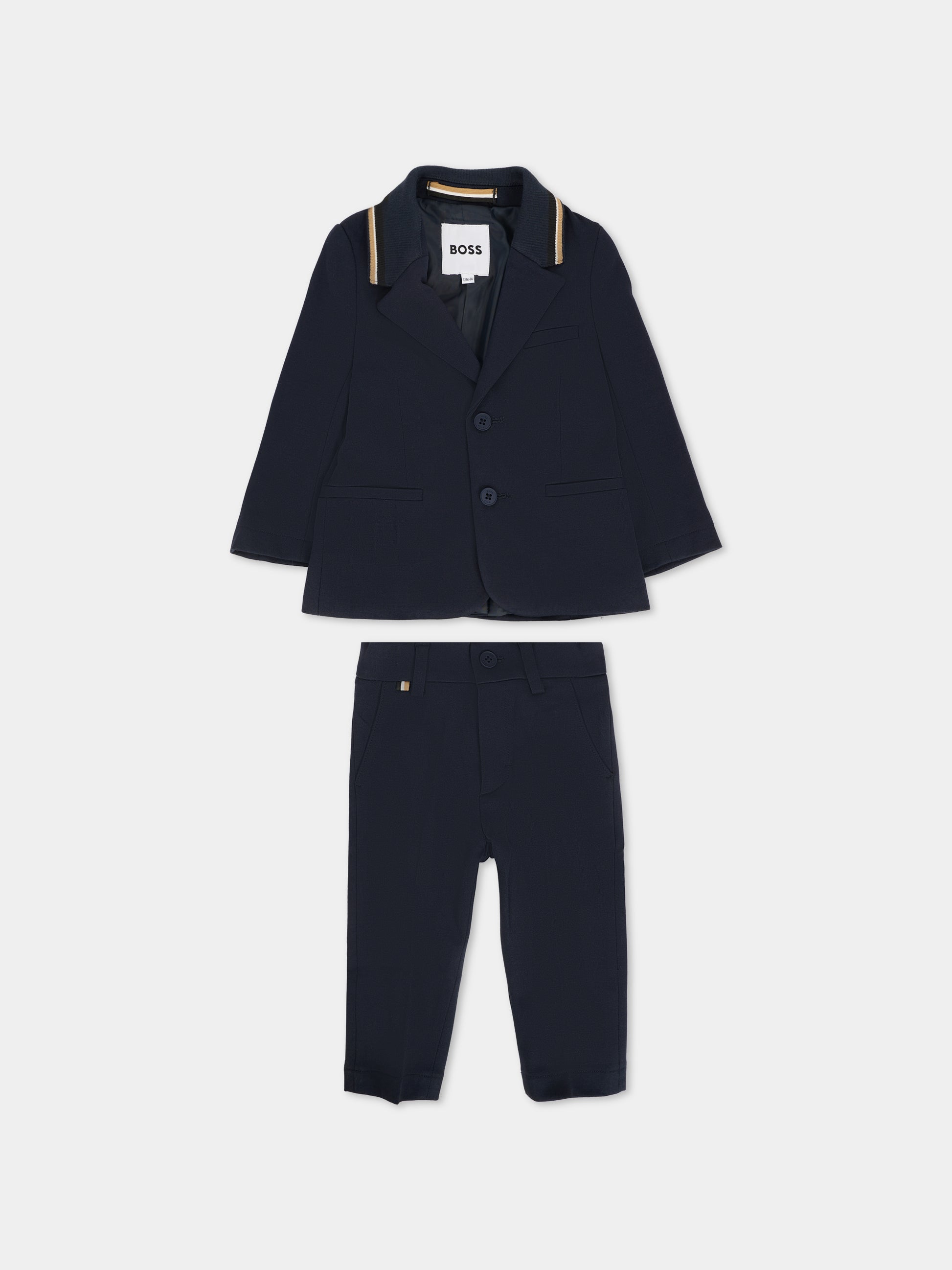 Completo blu per neonato,Boss,J52483 862