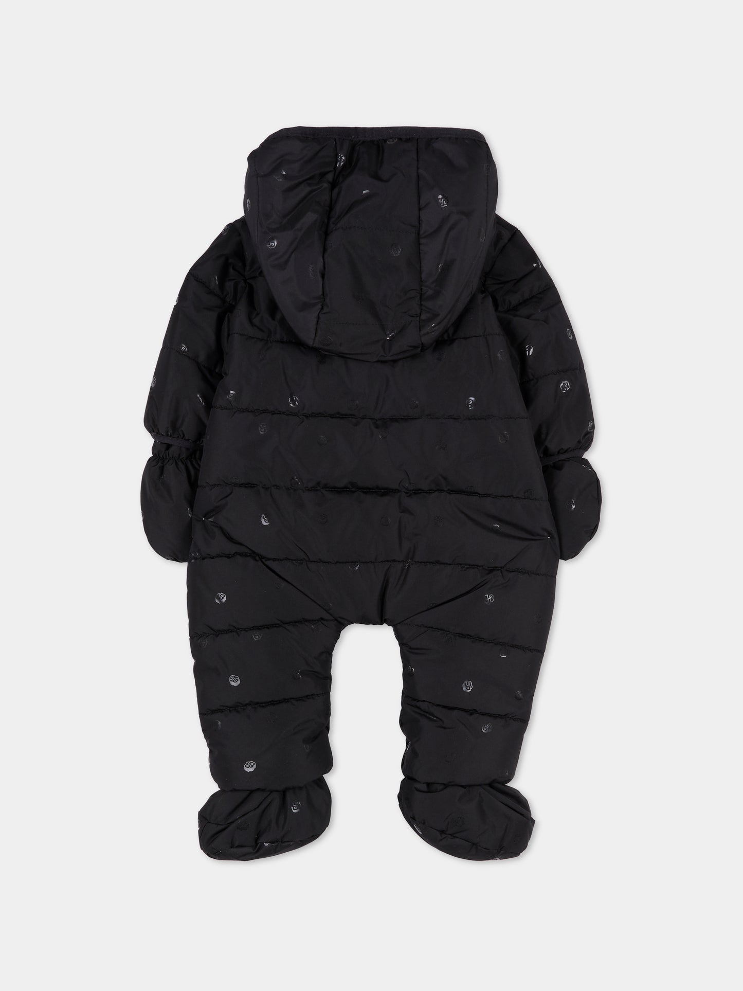 Piumino nero per neonato con logo,Boss,J52494 09B