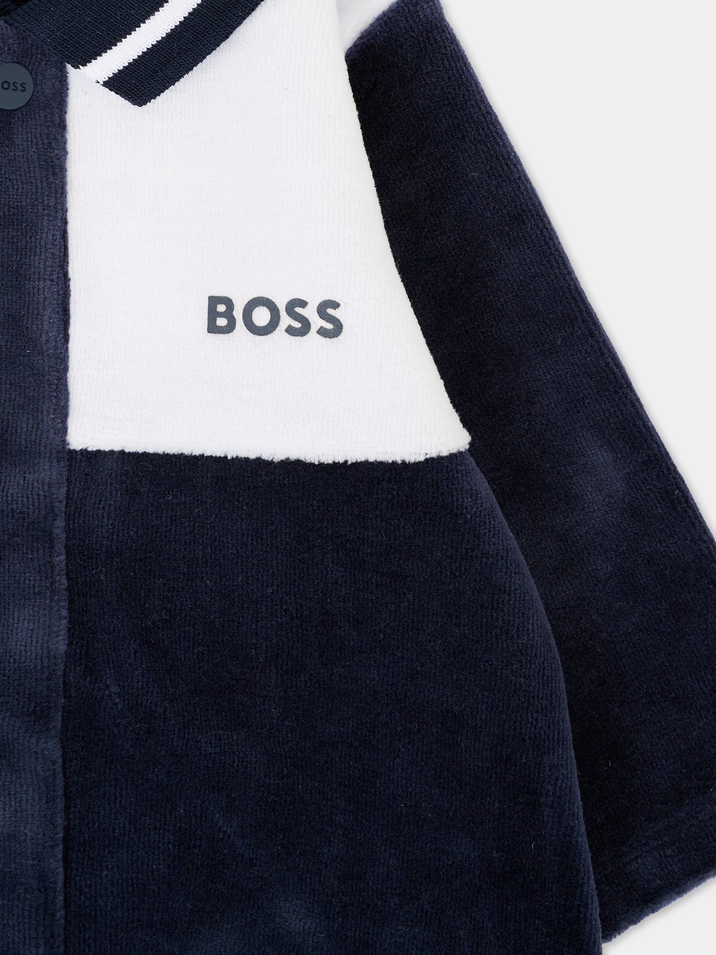 Tutina blu per neonato con logo,Boss,J52522 849