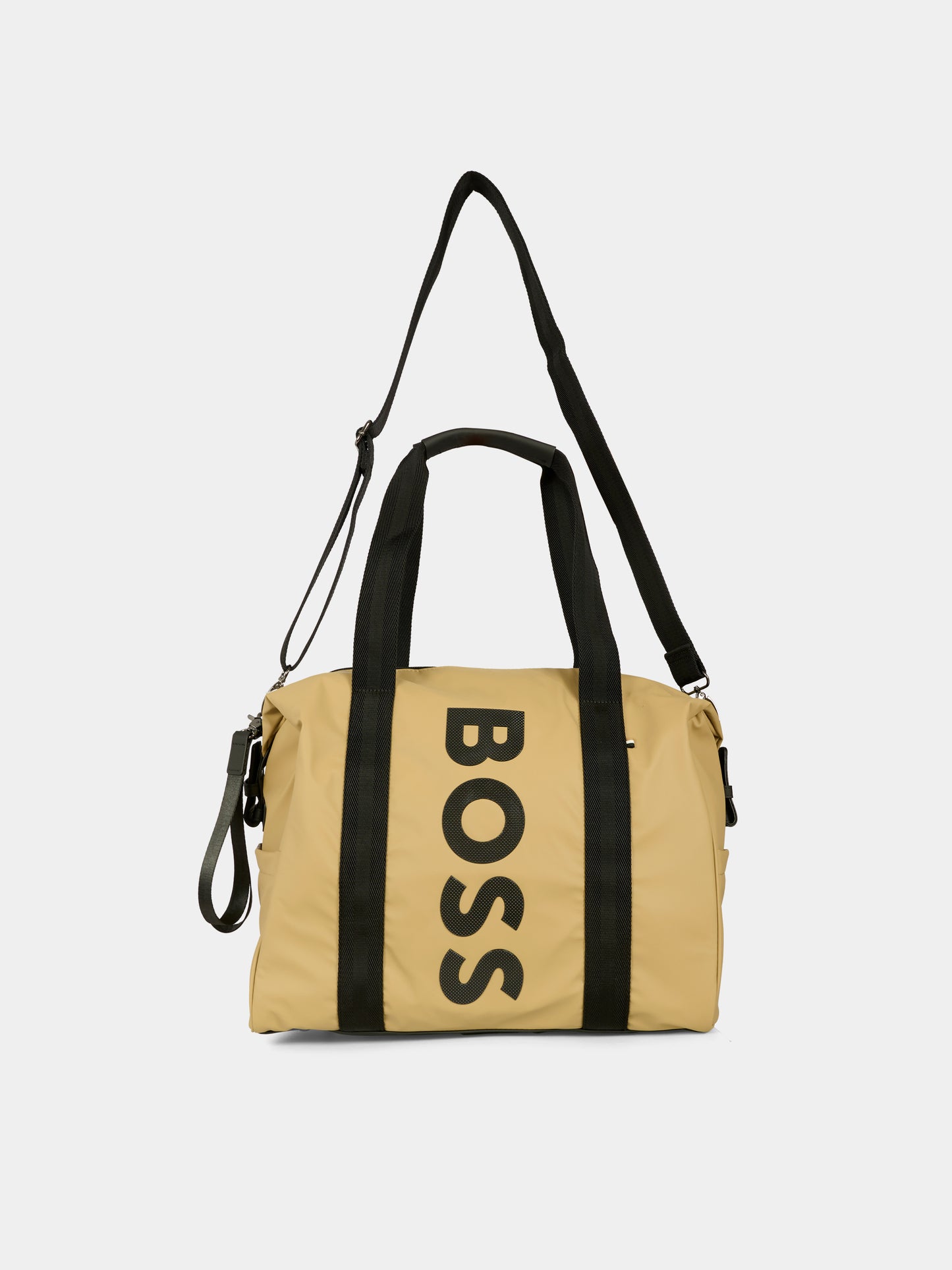 Borsa mamma beige per neonati con logo,Boss,J52609 269