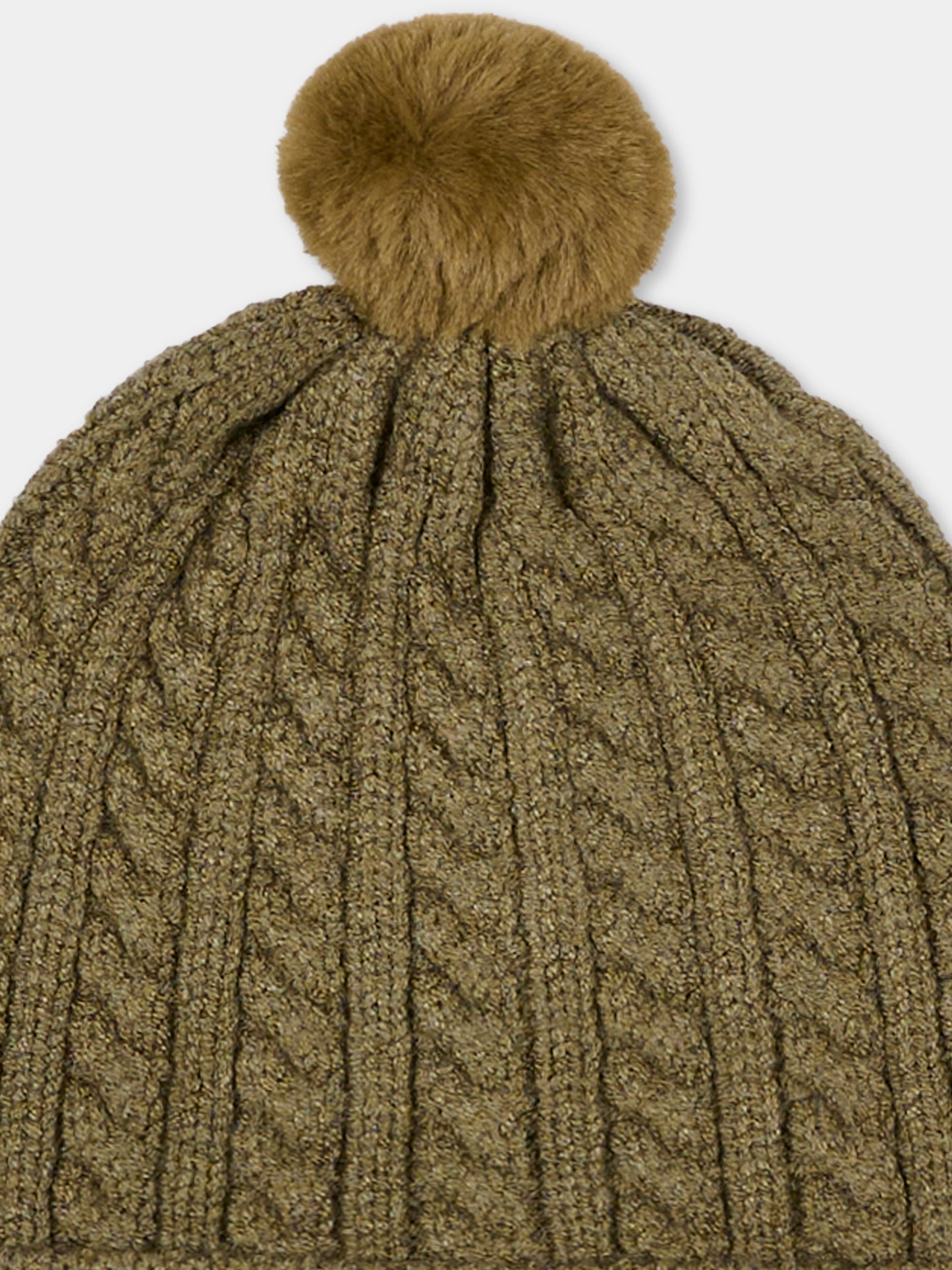 Berretto verde per bambino con pompon,Boss,J52656 724